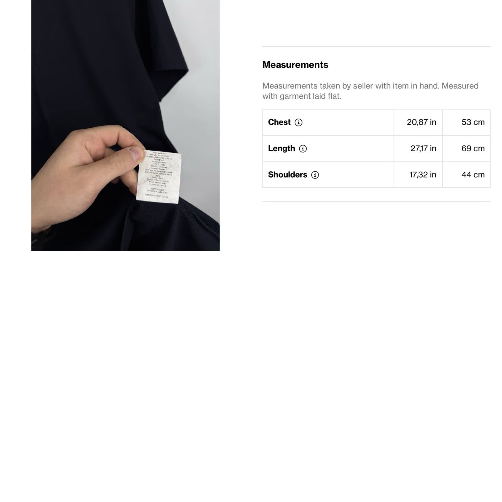 Norse Projects Norse Projects Niels Standard SS T-Shirt Dark Blue L Men Size US L / EU 52-54 / 3 - 8 Thumbnail