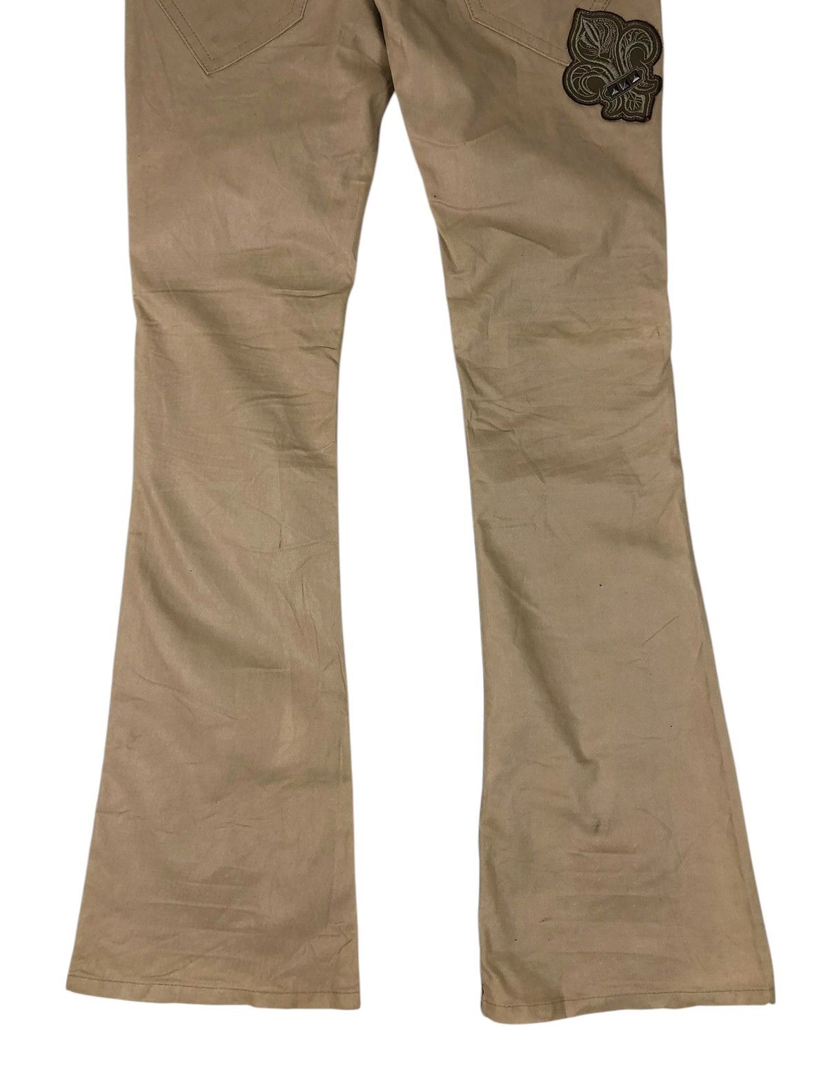 Japanese Brand Super Flare Cook Jeans Low Rise Waxed Cotton Casual Pants Size US 30 / EU 46 - 11 Thumbnail