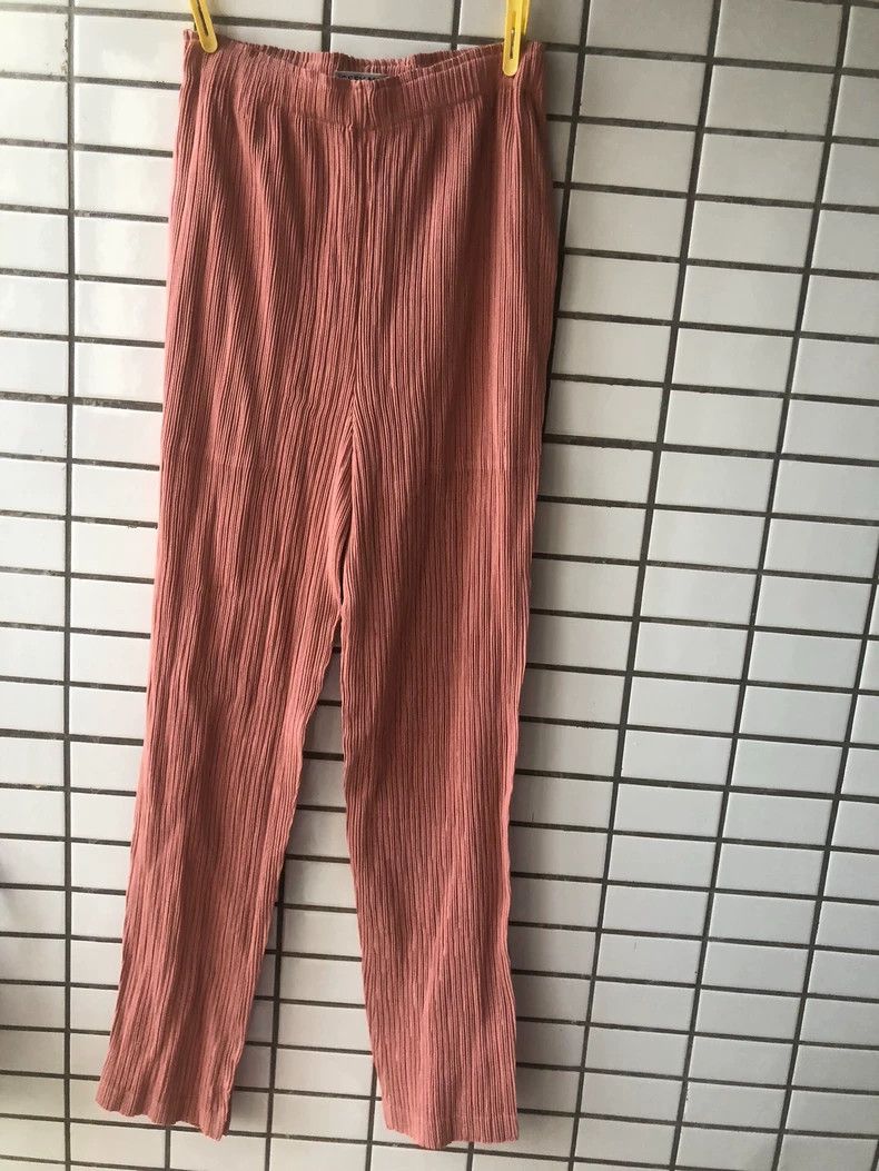 Issey Miyake Issey Miyake size:1 Flesh-pink pleated pants Size 42" / US 20 - 1 Thumbnail