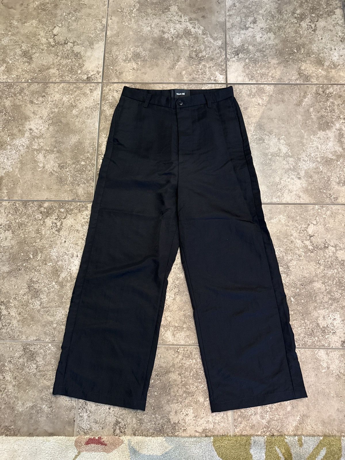 Vuja De Vuja De Crushed Nylon Track Pants Size US 31 - 4 Thumbnail