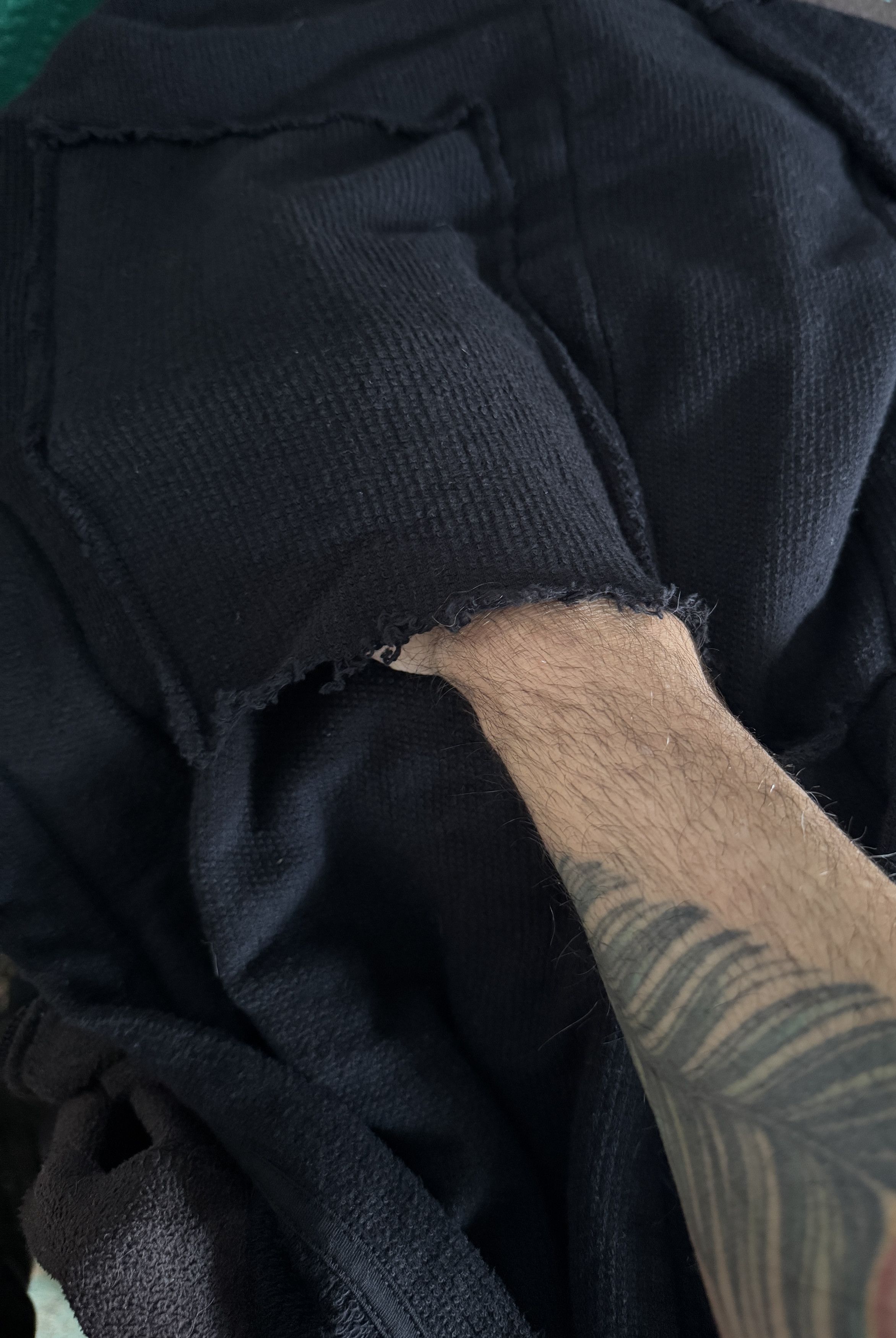 Thom Krom Thom Krom Long Asymetric Cardigan Black Cotton Rippstrick M Size US M / EU 48-50 / 2 - 7 Thumbnail