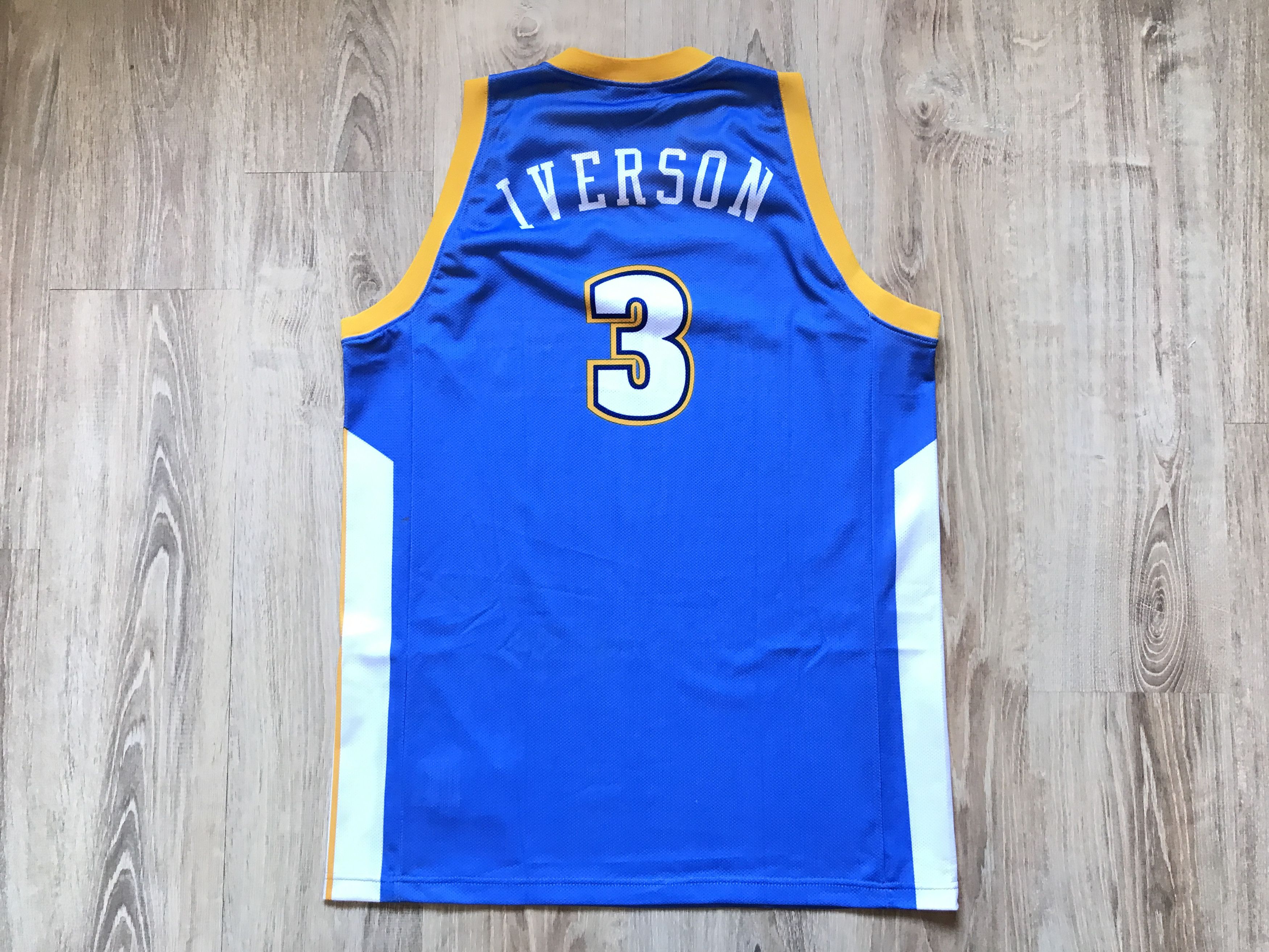 Champion × NBA × Vintage Vintage NBA Denver Nuggets Allen Iverson #3 Jersey Size US XL / EU 56 / 4 - 6 Thumbnail