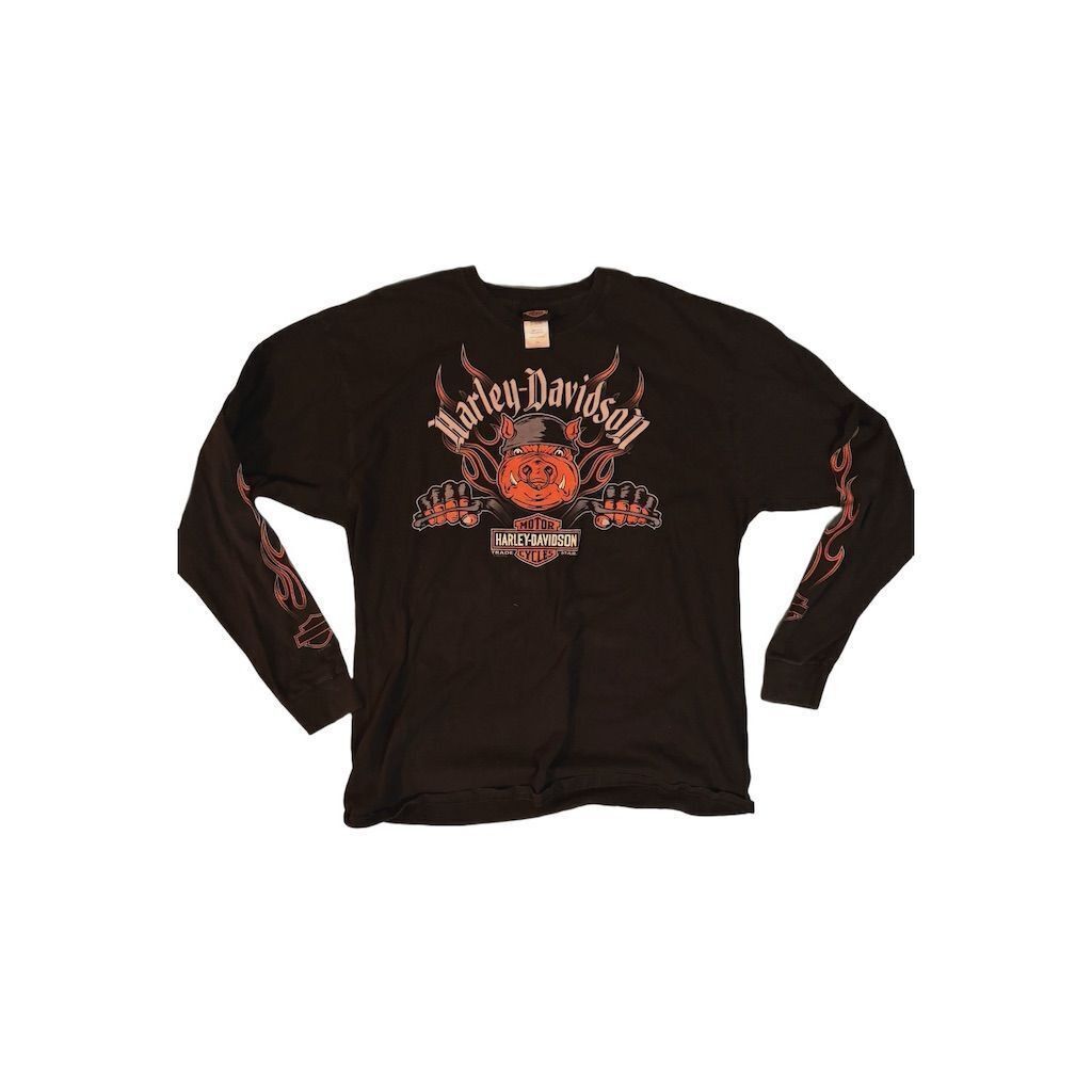 Harley Davidson Harley Davidson Men's 2XL Black Long Sleeve HOG Graphic Shi Size US XXL / EU 58 / 5 - 1 Thumbnail