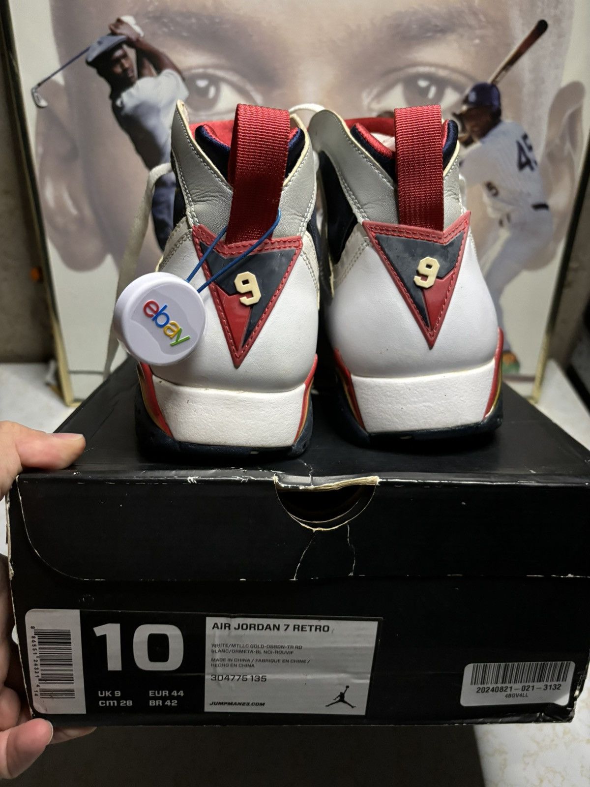 Jordan Brand Air Jordan 7 Retro 2012 Olympic 2012 Size US 10 / EU 43 - 7 Thumbnail