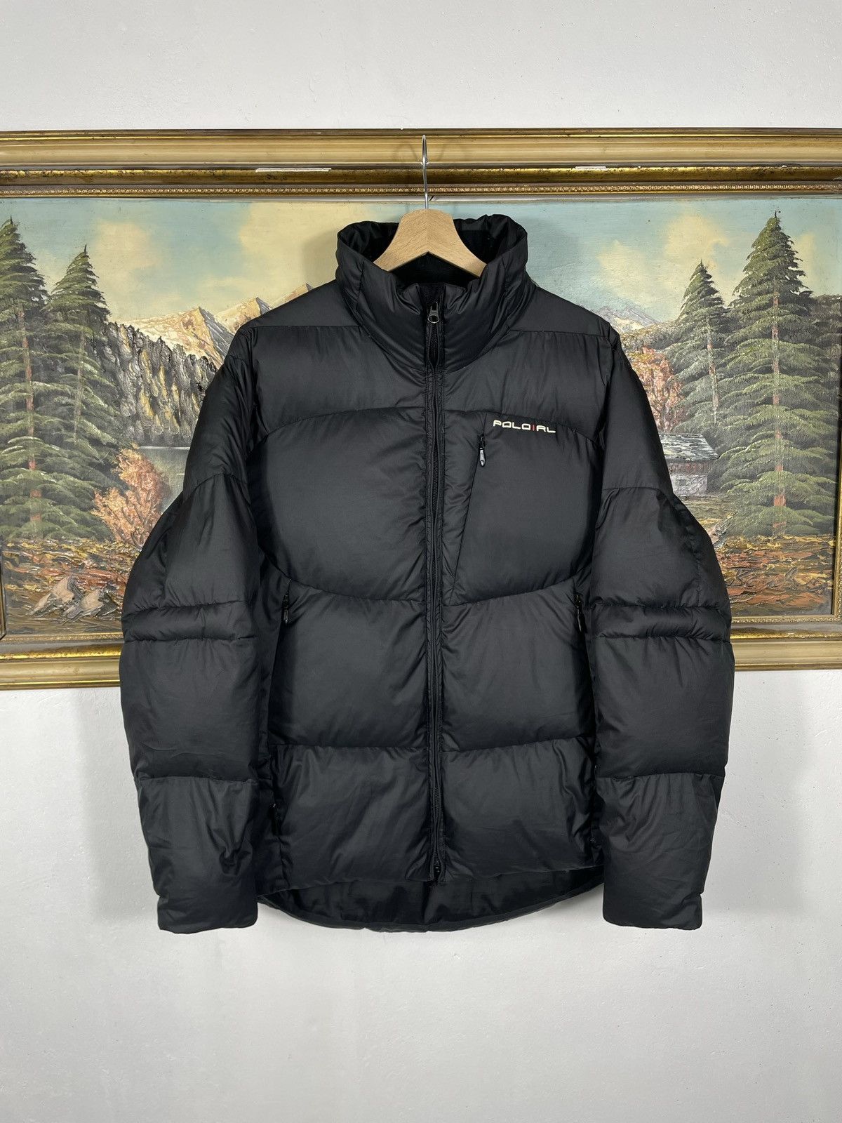 Polo Ralph Lauren × Ralph Lauren × Vintage Polo Ralph Lauren Black Zip Jacket Hoodie Retro 00s Baggy Size M / US 6-8 / IT 42-44 - 1 Thumbnail
