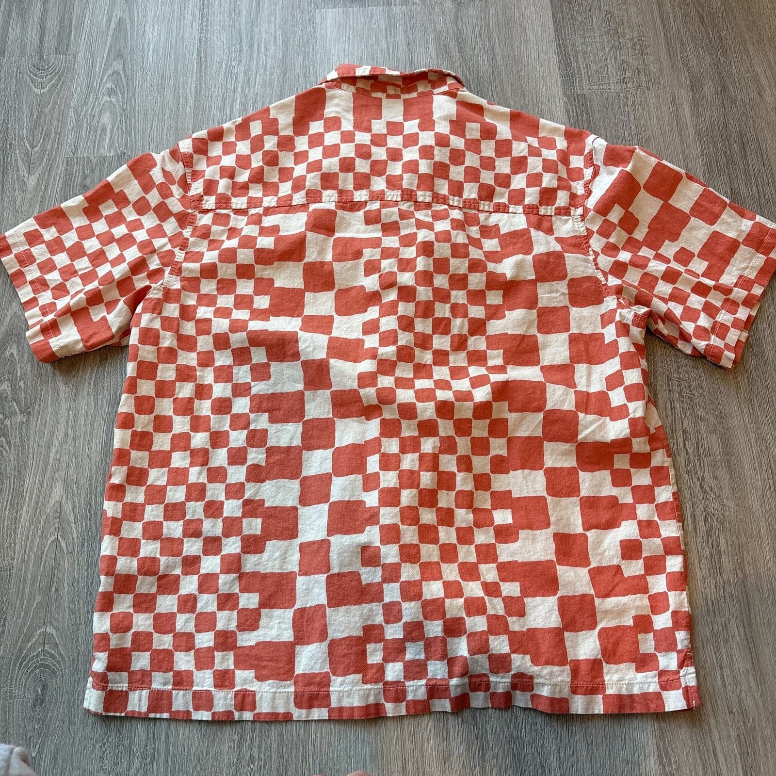 Urban Outfitters Urban Outfitters Men's Checkered Camp Shirt Short Sleeve M Size US M / EU 48-50 / 2 - 9 Thumbnail