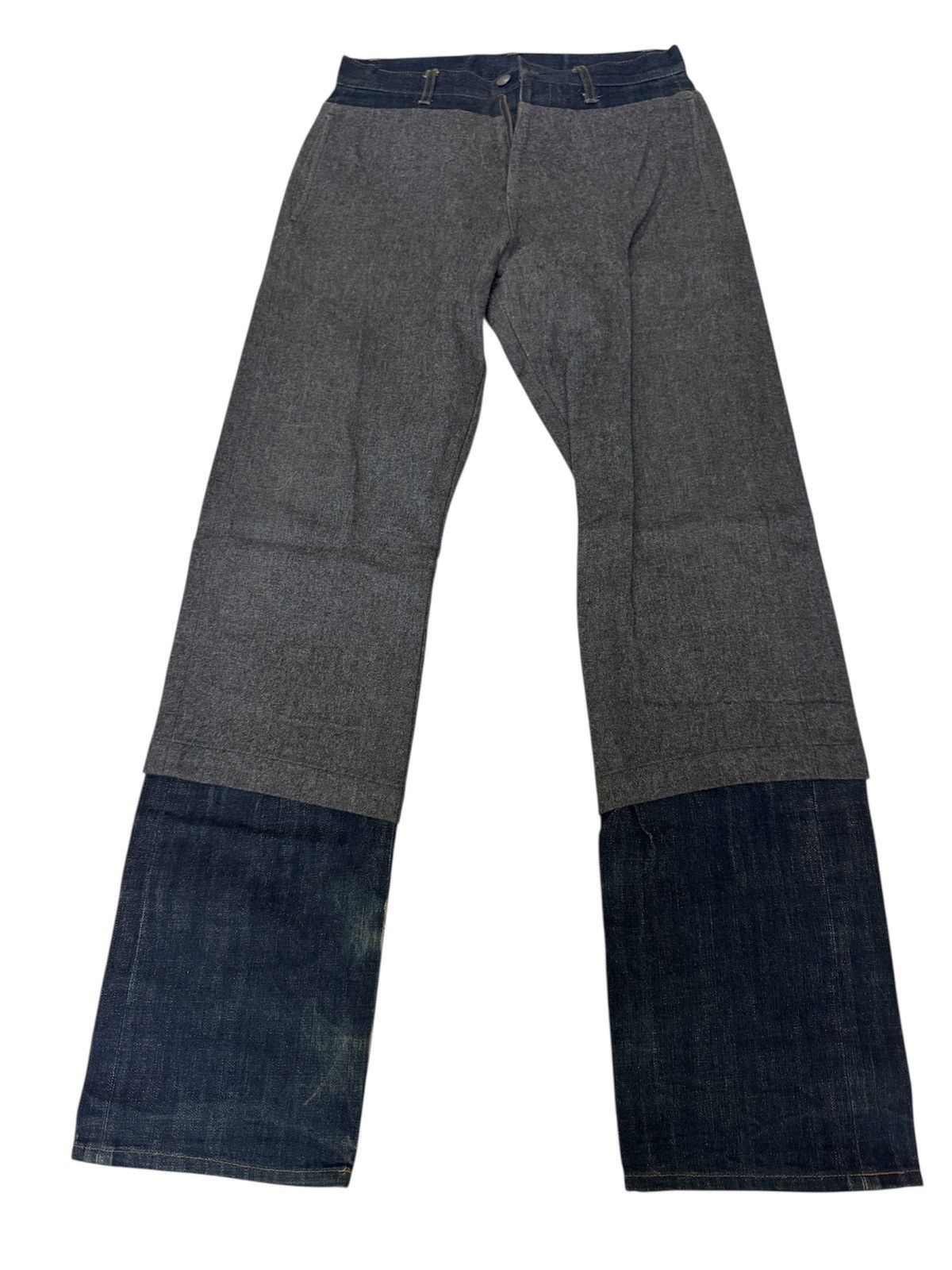 ABAHOUSE Abahouse Selvege Double Layer wool Denim Pants Size US 30 / EU 46 - 2 Thumbnail