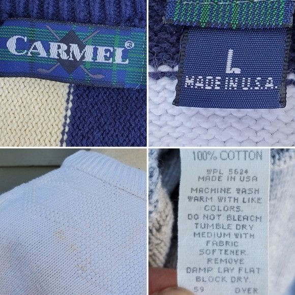 Vintage Vintage 90s y2k Preppy Eclectic Grandpa Cotton Golf Sweater Size US L / EU 52-54 / 3 - 5 Thumbnail