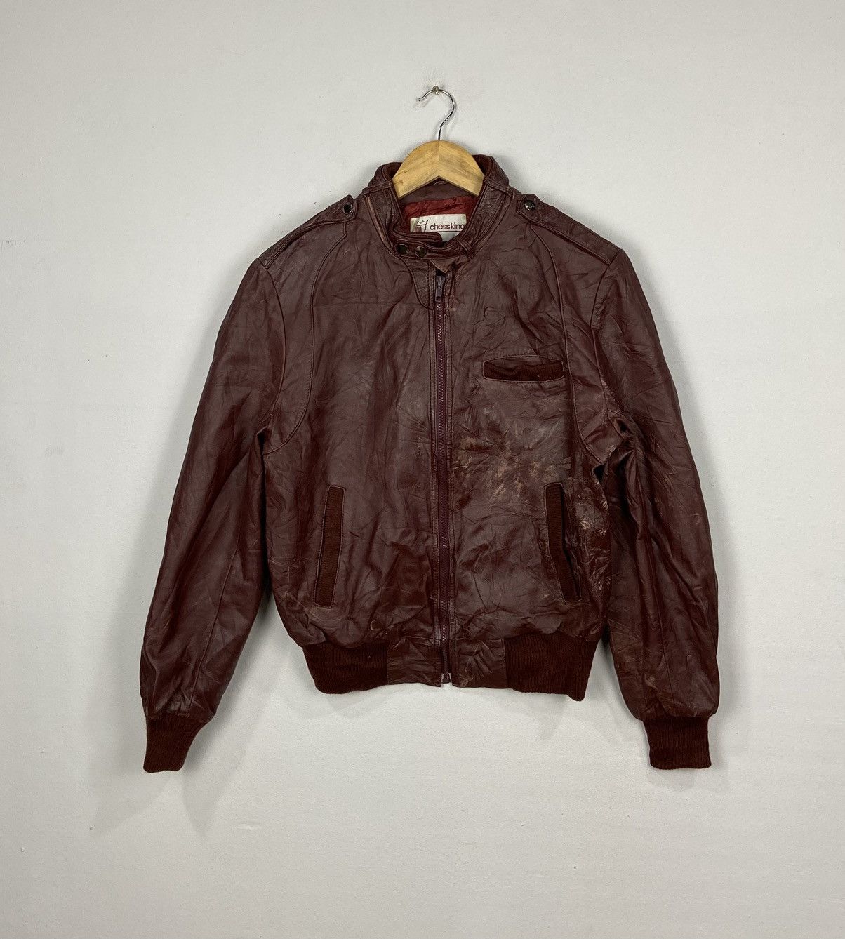 Other VINTAGE CHESS KING LEATHER JACKET Size US M / EU 48-50 / 2 - 1 Thumbnail