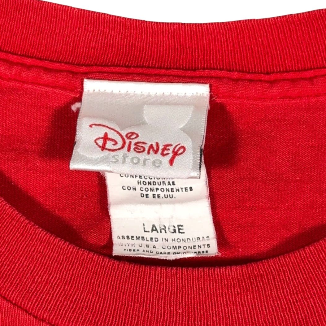 Disney VINTAGE Disney Shirt Adult LARGE Red Mickey Mouse Cartoon Characters 90s Y2K Disney Store T-Shirt Mens Size US L / EU 52-54 / 3 - 5 Thumbnail