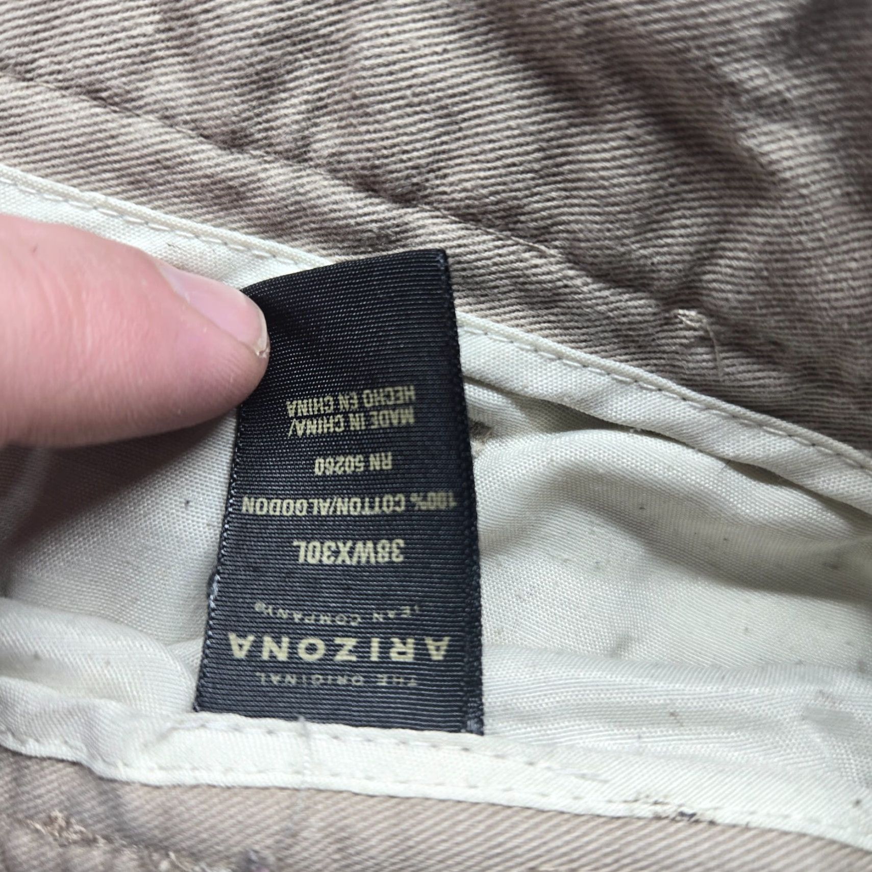 Vintage VINTAGE Arizona Jeans Khaki Pants Adult Mens 38 Waist Straight Leg Casual Outdoor Hunting Size US 38 / EU 54 - 4 Thumbnail