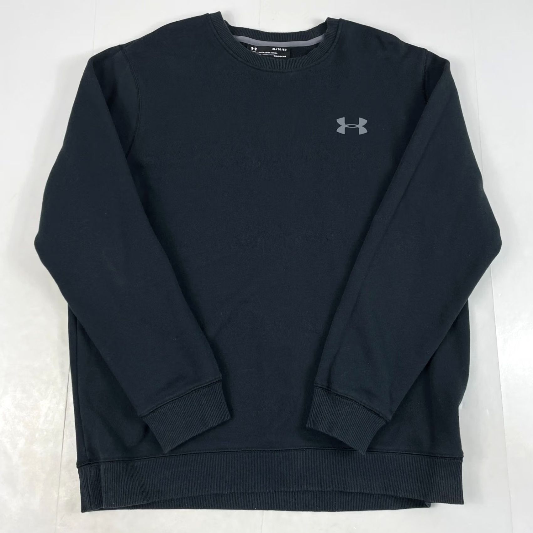 Under Armour Under Armour Sweatshirt Mens XL Black ColdGear Long Sleeve Sweatshirt Pullover Logo Regular Fit Mens Size US XL / EU 56 / 4 - 2 Thumbnail