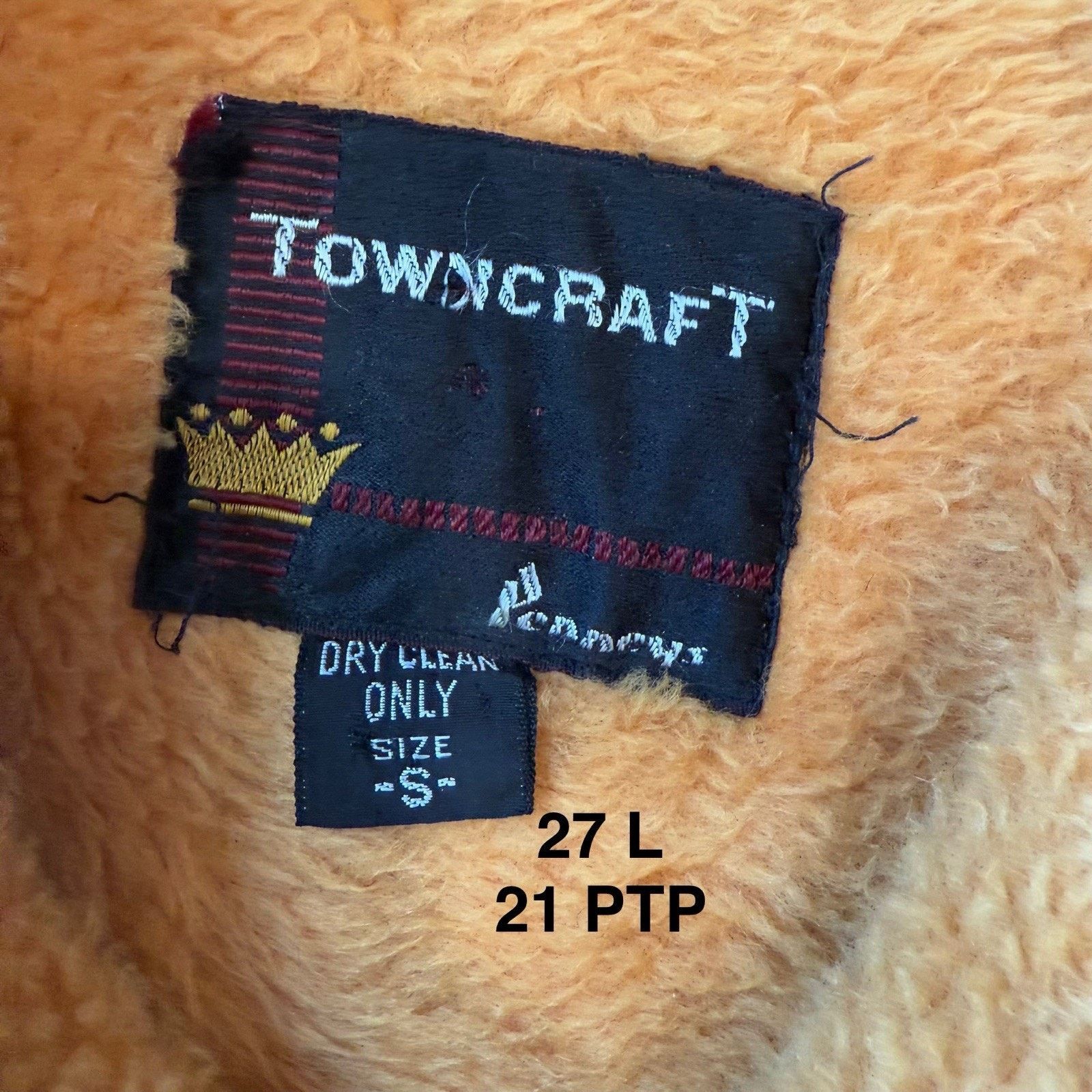 Vintage Vintage Penny's Towncraft Shirt Jacket Small Orange Black Size US M / EU 48-50 / 2 - 7 Thumbnail
