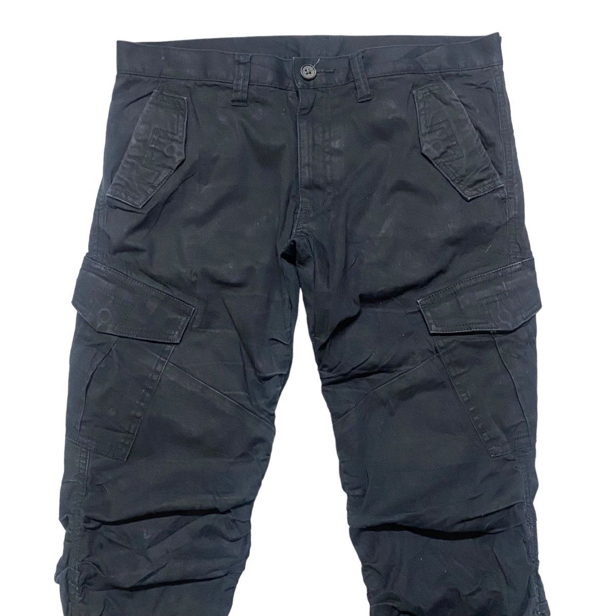 Tornado Mart Vintage Tornado Mart Stacked Cargo Flare Pants Size US 31 - 4 Thumbnail