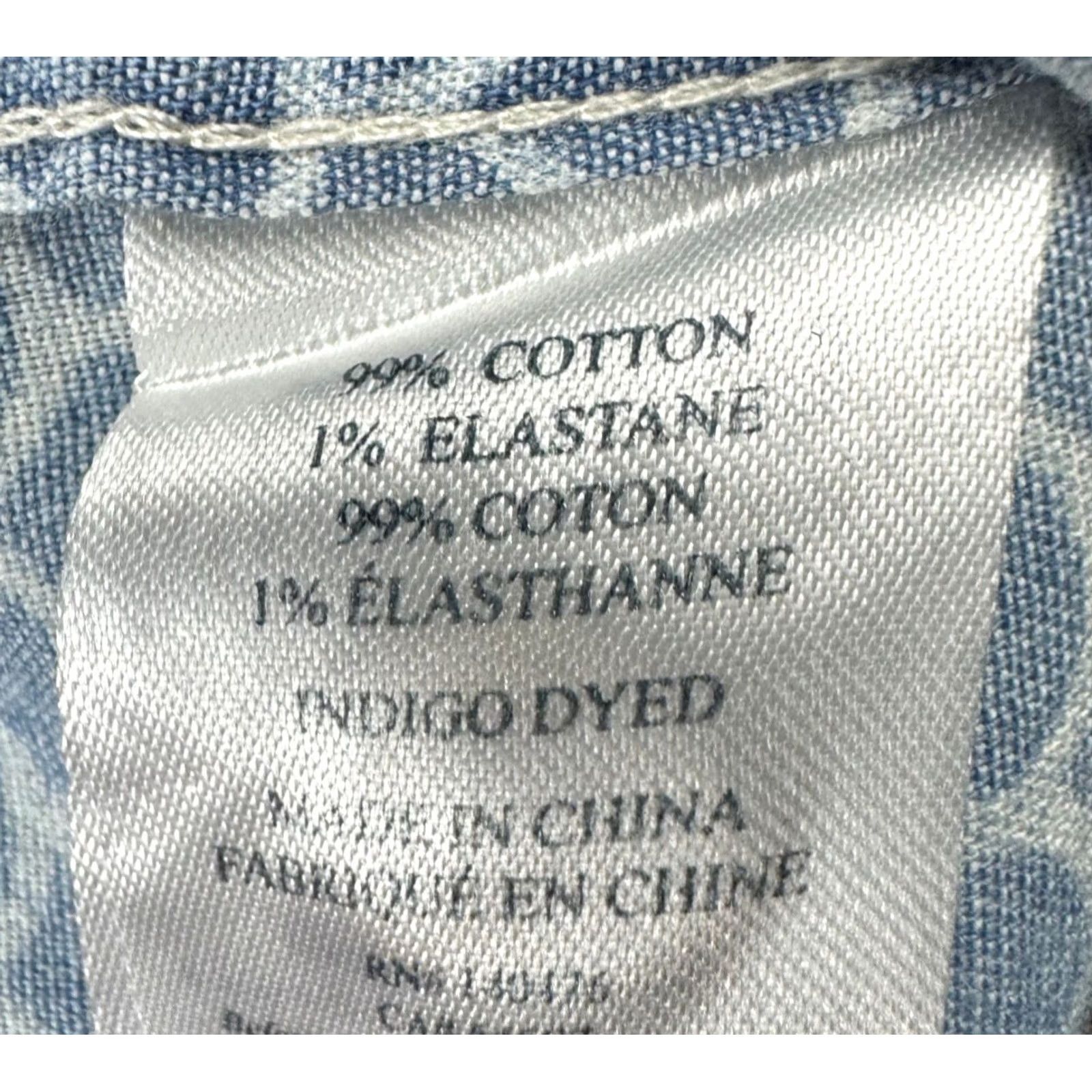Faherty Faherty Men's Cotton S/S Button Shirt Blue/White • Medium Shirt Size US M / EU 48-50 / 2 - 4 Thumbnail