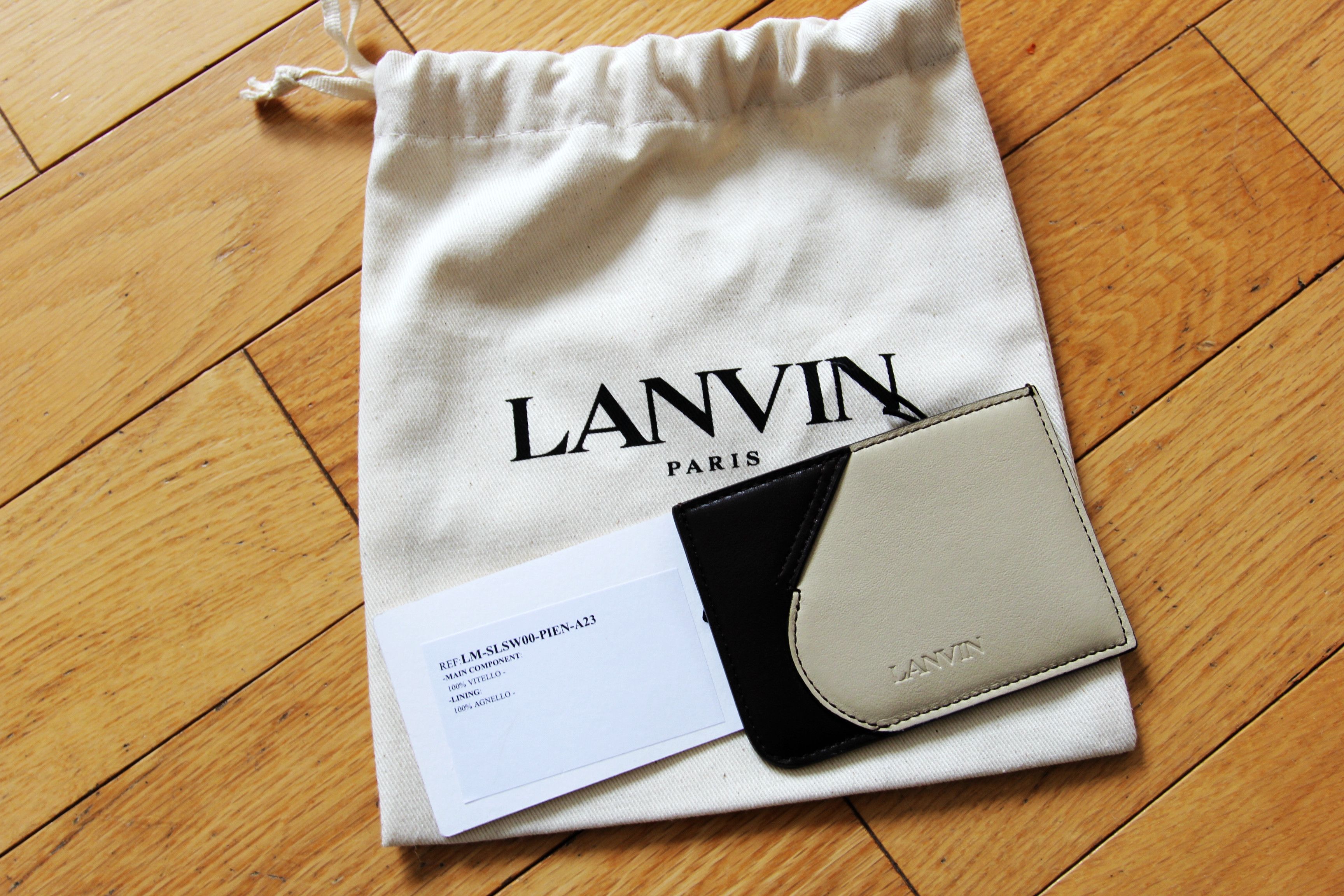 Lanvin BNWT AW23 LANVIN TWO-TONE LEATHER CARDHOLDER Size ONE SIZE - 3 Thumbnail