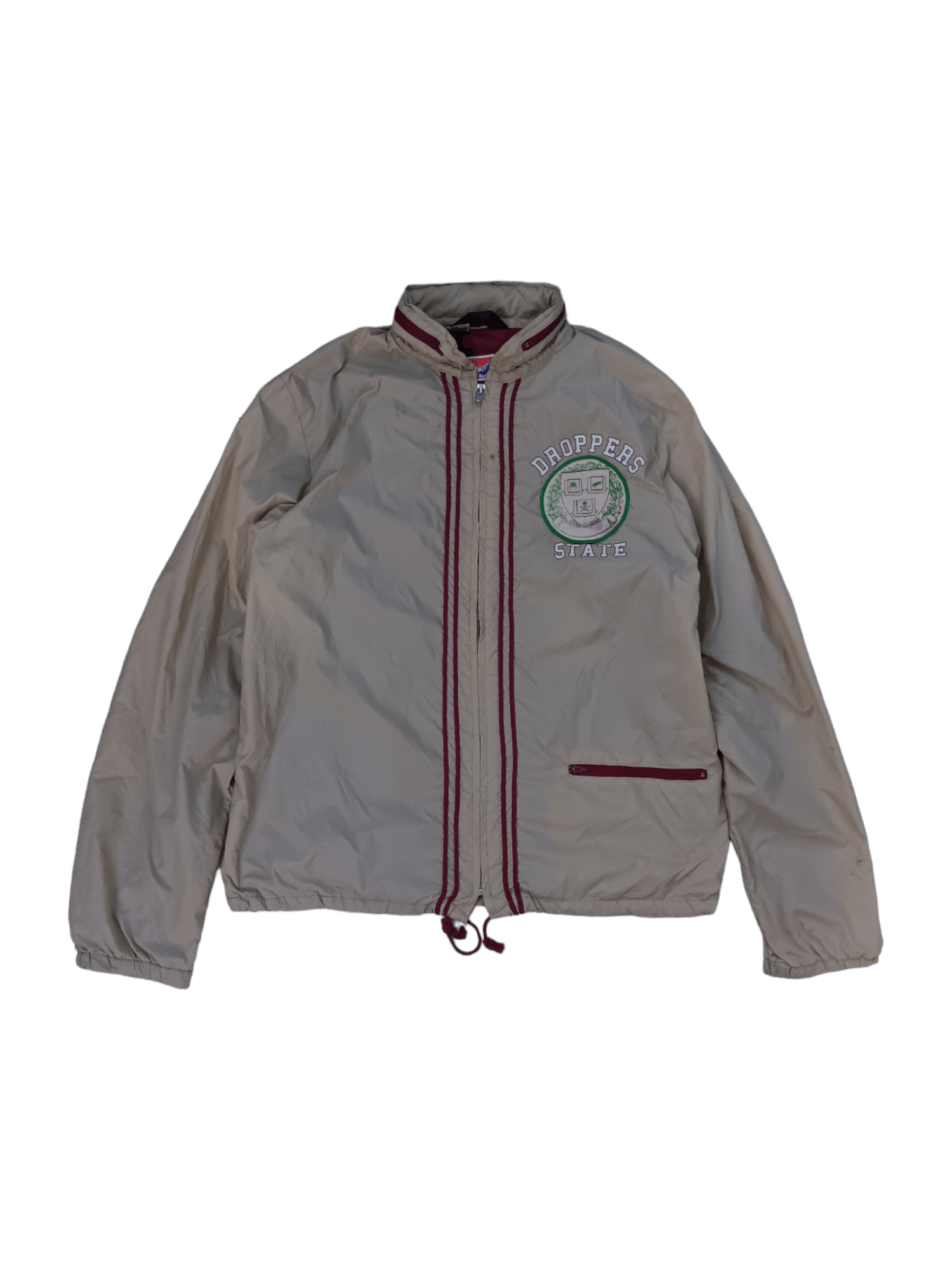 image of Champion Rochester N.y Windbreaker Jacket in Cream, Men's (Size Medium)