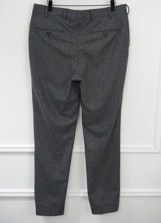 Suitsupply Men Suitsupply Brescia Soho Turn Up Trousers Grey UK/US38 Size 38R - 2 Thumbnail
