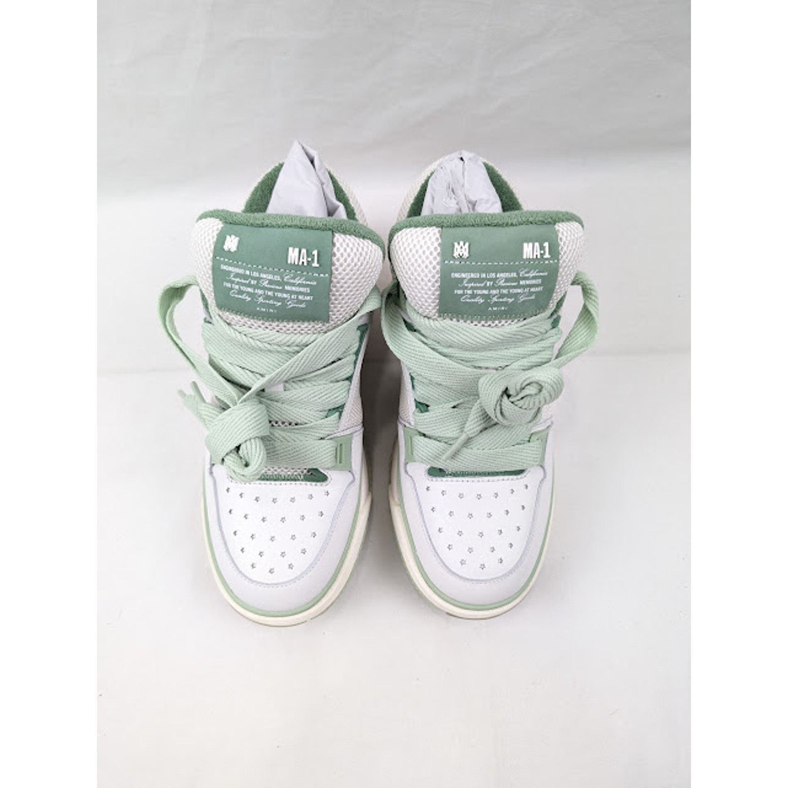 Amiri o1rshd1 MA-1 Low-Top Sneakers in White/Mint Size US 11 / EU 44 - 15 Thumbnail