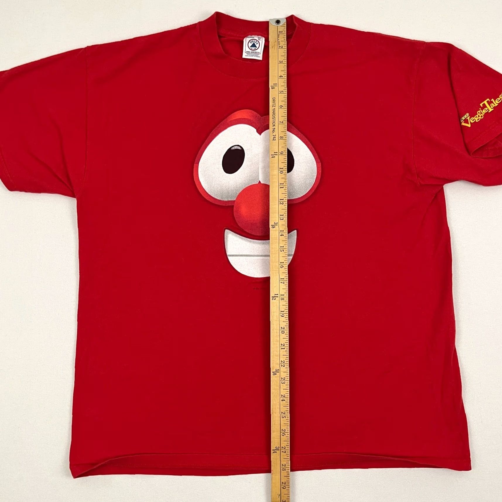 Delta VINTAGE Veggie Tales Shirt Delta 90s Logo Cartoon Graphic Print Mens XL Red Size US XL / EU 56 / 4 - 5 Thumbnail