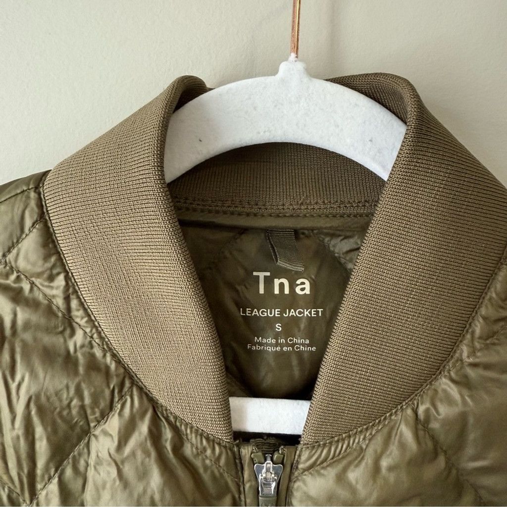 TNA TNA Olive Bomber Jacket Size S / US 4 / IT 40 - 8 Thumbnail