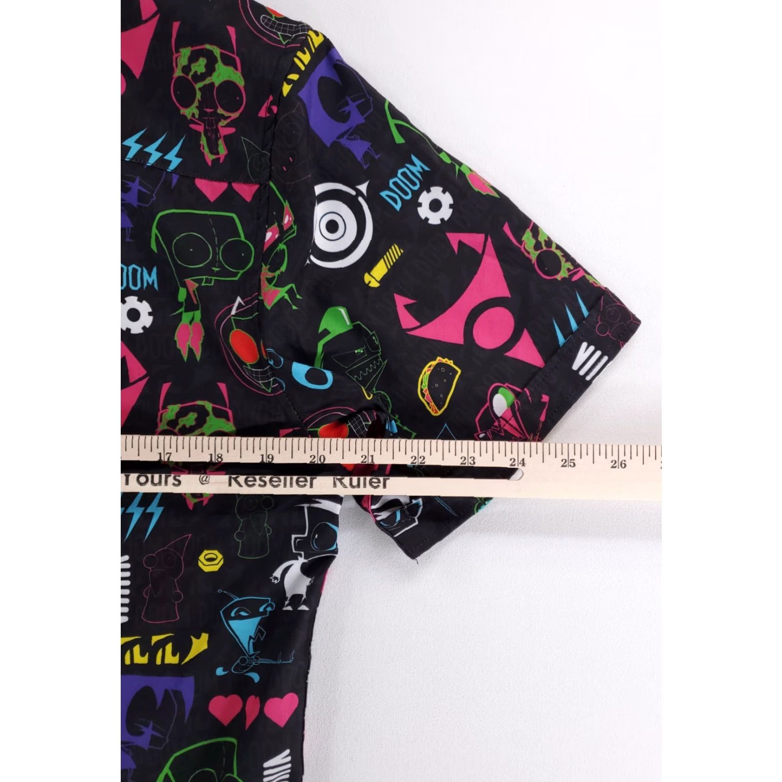 Nickelodeon RSVLTS x Nickelodeon Invaders Zim Button Down Shirt Short Sleeve Mens M Multicolor AOP Shirt Size US M / EU 48-50 / 2 - 5 Thumbnail