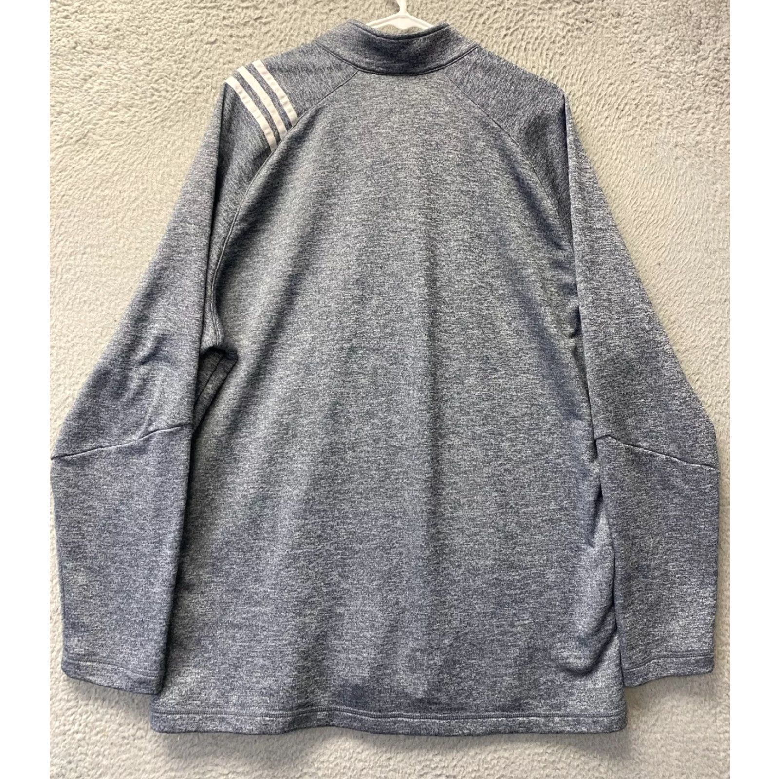 Adidas VINTAGE Adidas Sweatshirt Pullover Mens 2XL Activewear Long Sleeve Gray Lightweight Casual 1/4 Zip Men Size US XXL / EU 58 / 5 - 8 Thumbnail