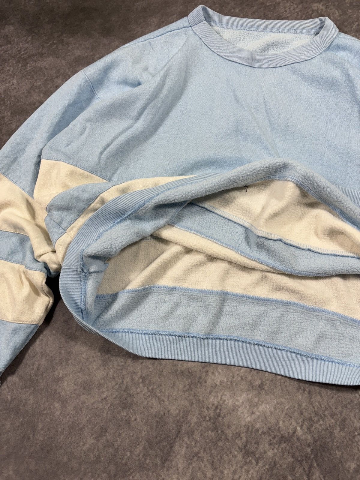Vintage 80s Vintage Sweatshirt Crewneck Pullover Striped Cropped Size US S / EU 44-46 / 1 - 3 Thumbnail
