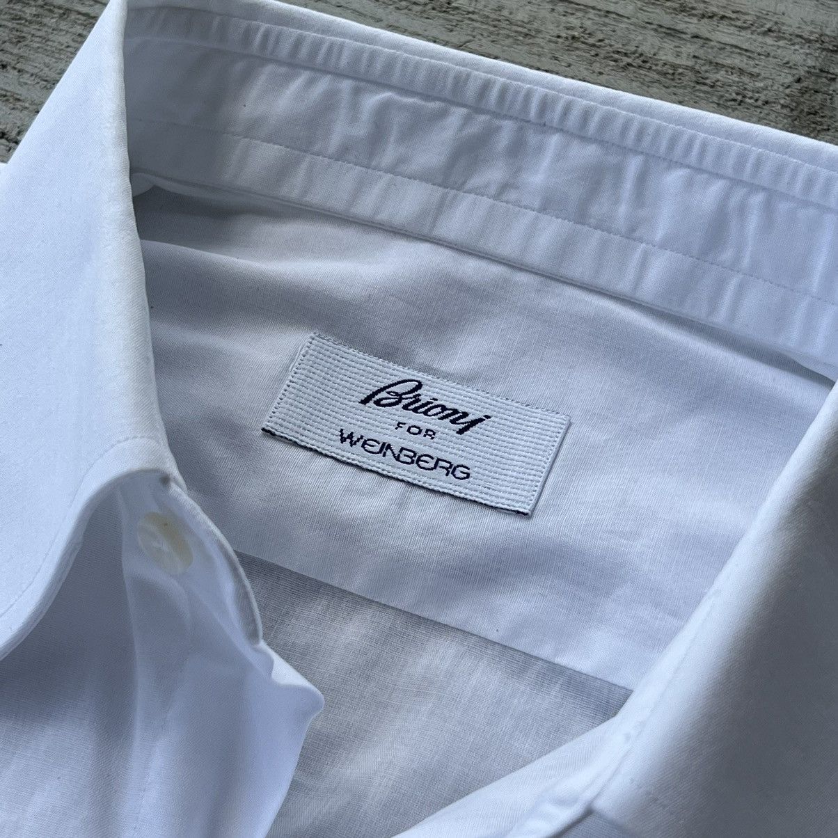 Brioni ☁️ Brioni for Weinberg Vintage White Shirt Button Ups Size US XL / EU 56 / 4 - 4 Thumbnail