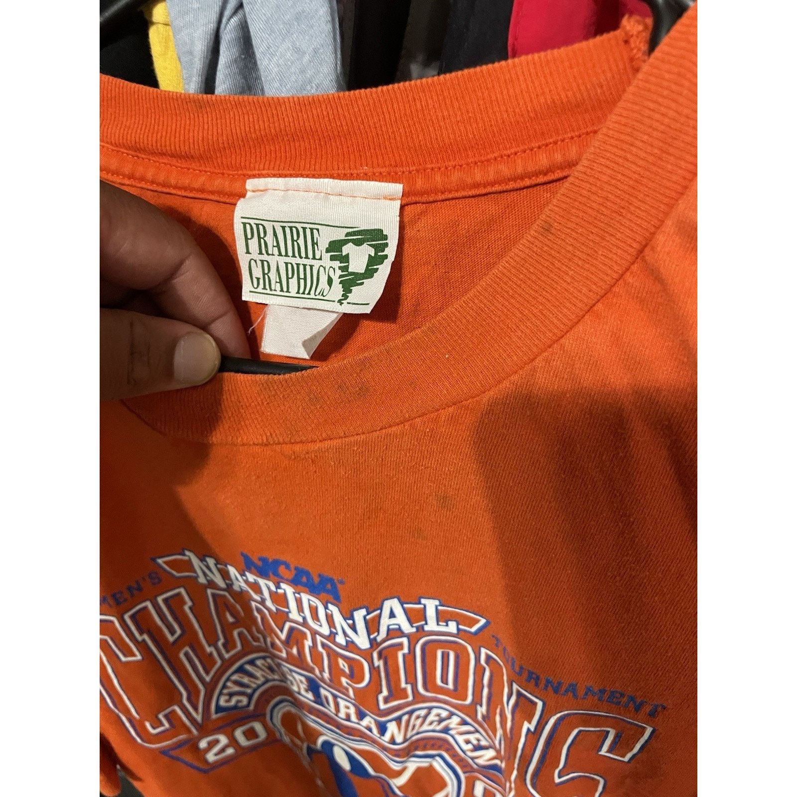 Gildan Size 2XL- VTG Syracuse 2003 National Champions Basketball t Size US XXL / EU 58 / 5 - 4 Thumbnail