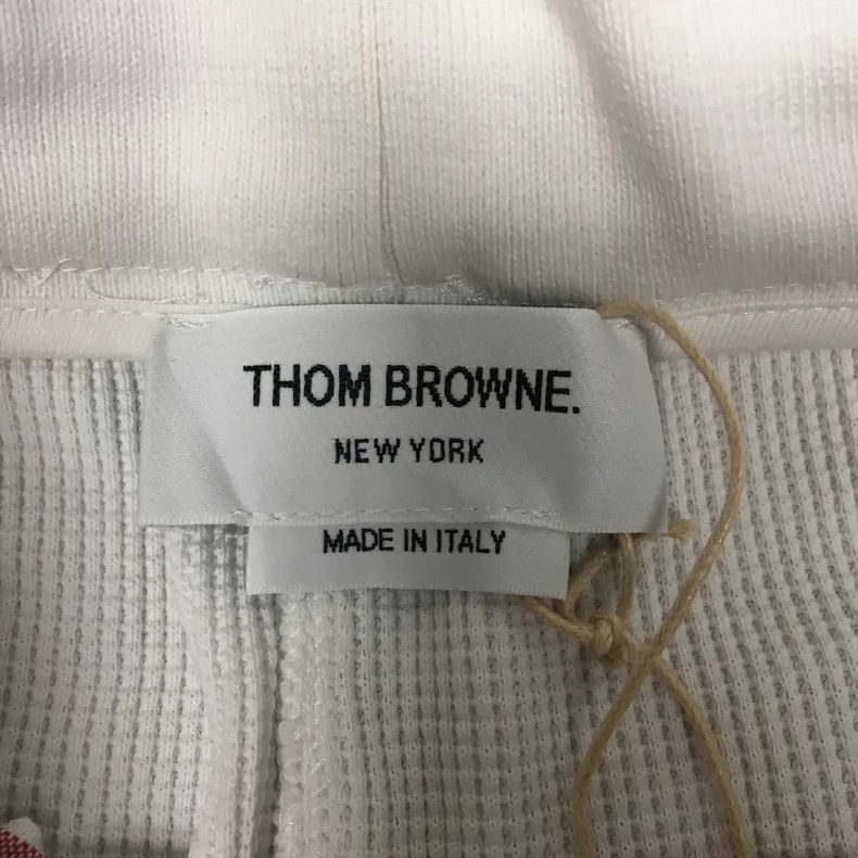 Thom Browne Thom Browne White waffle four stripe shorts Size 24" / US 00 / IT 34 - 3 Thumbnail