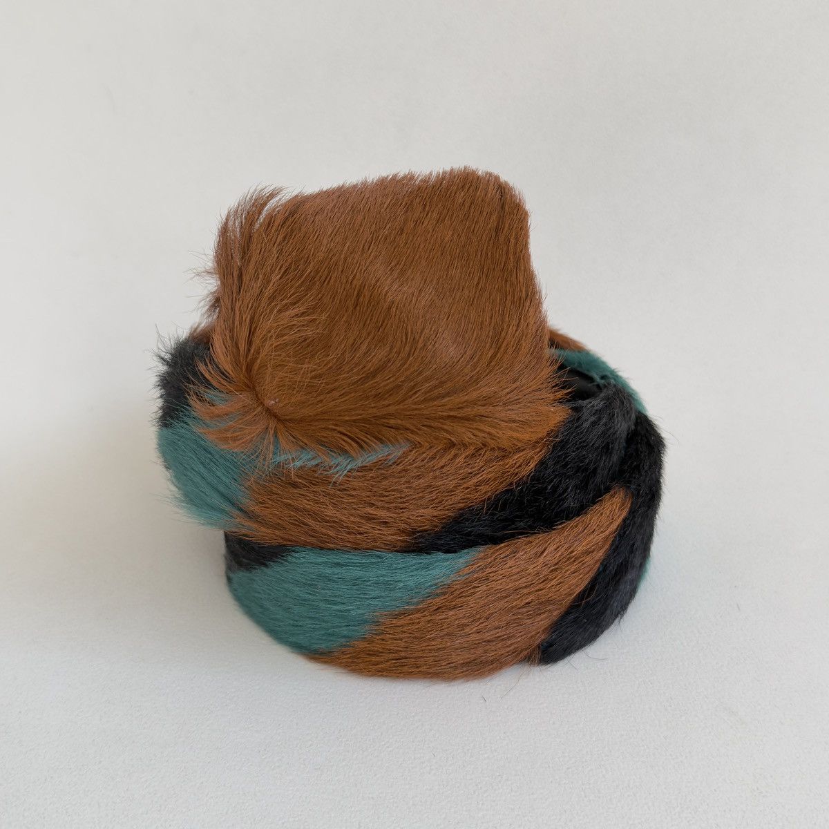 Prada A/W 17 Multicoloured Fur Belt Size 32 - 2 Thumbnail