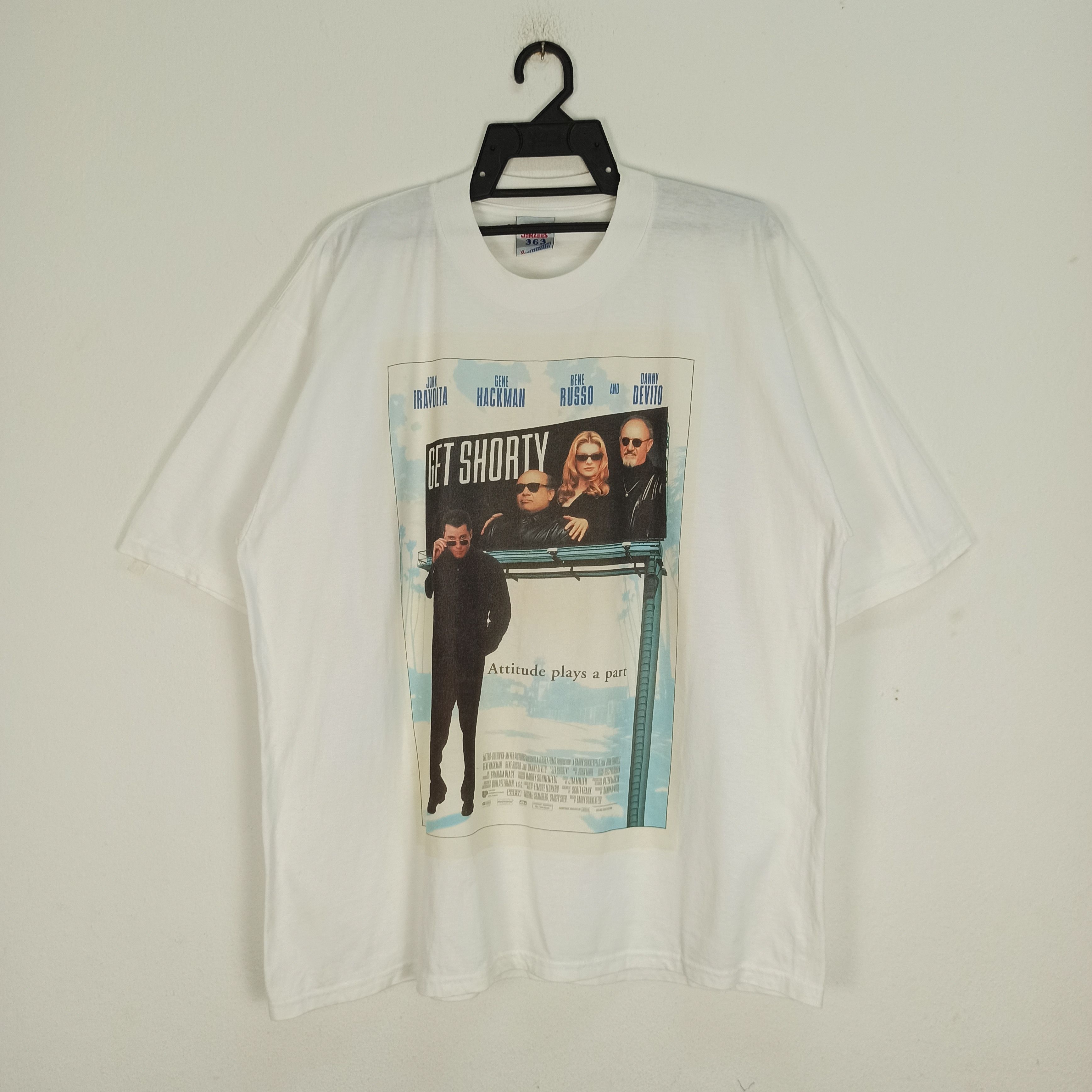 Jerzees Vintage 90s Get Shorty Movie Tshirt Tag JerZees Size US XL / EU 56 / 4 - 1 Thumbnail