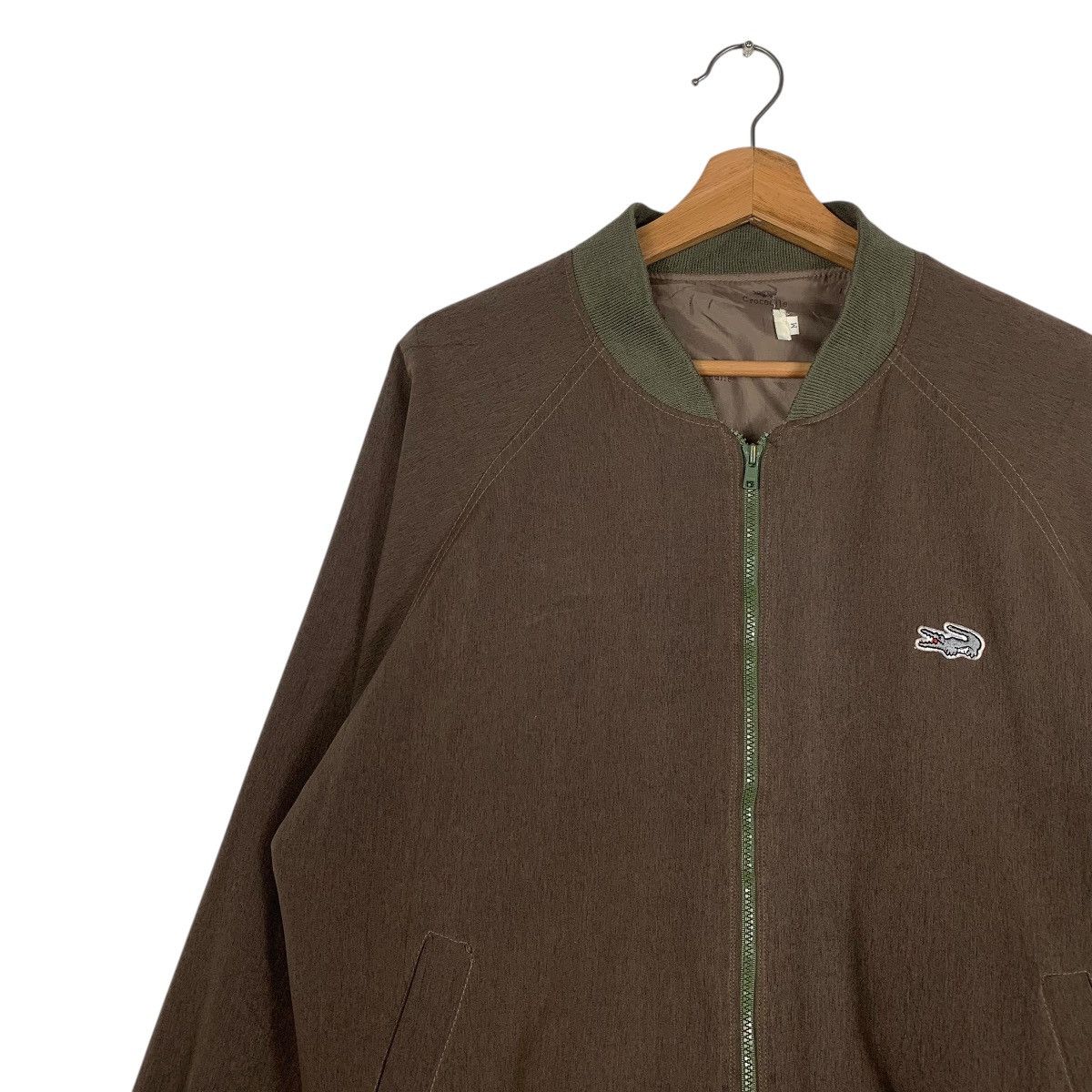 Lacoste Vintage Crocodile Fleece Bomber Jacket Size US M / EU 48-50 / 2 - 6 Thumbnail