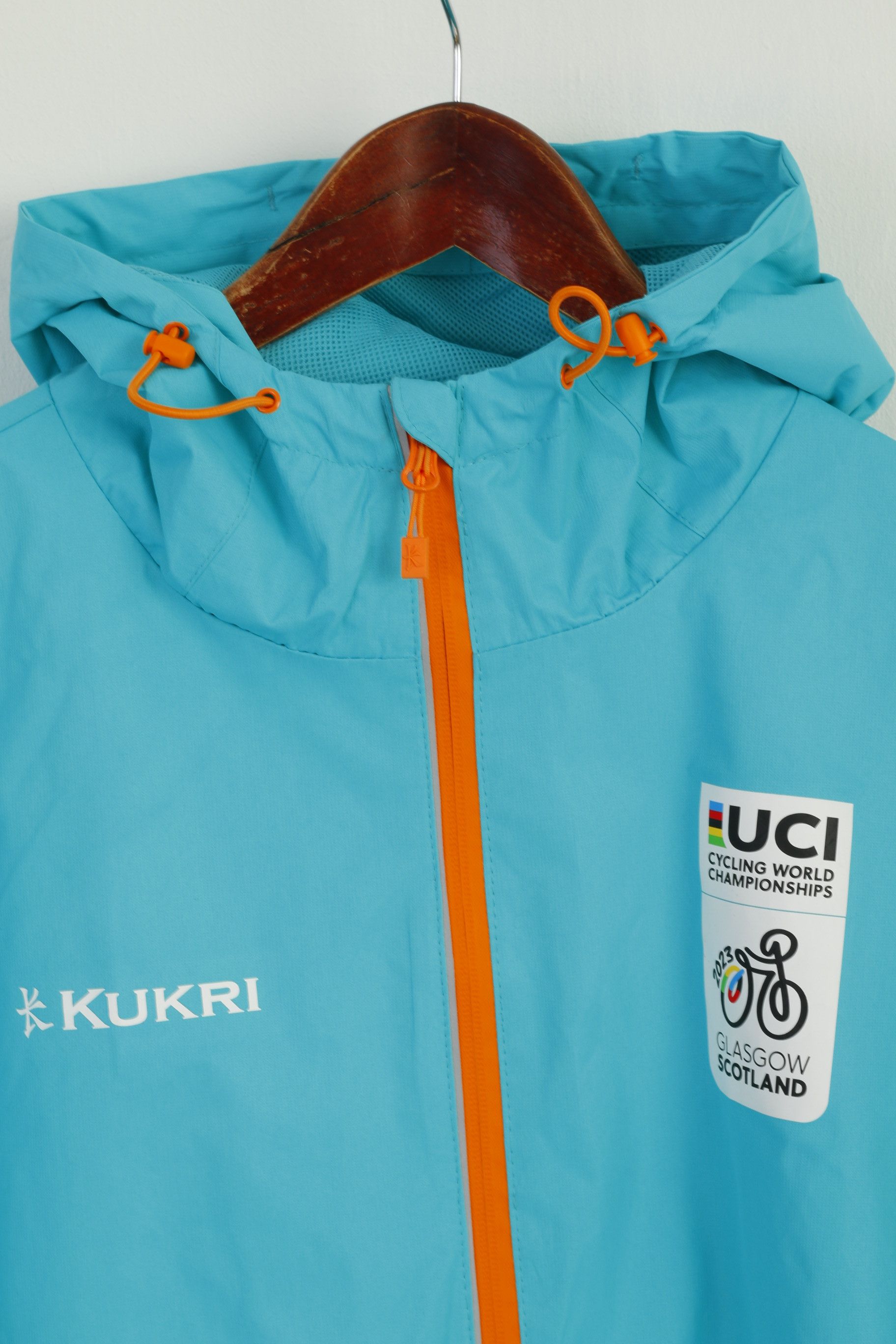 Vintage Kukri Women M Jacket Turquoise Glasgow Scotland Cycling 2552 Size M / US 6-8 / IT 42-44 - 2 Thumbnail