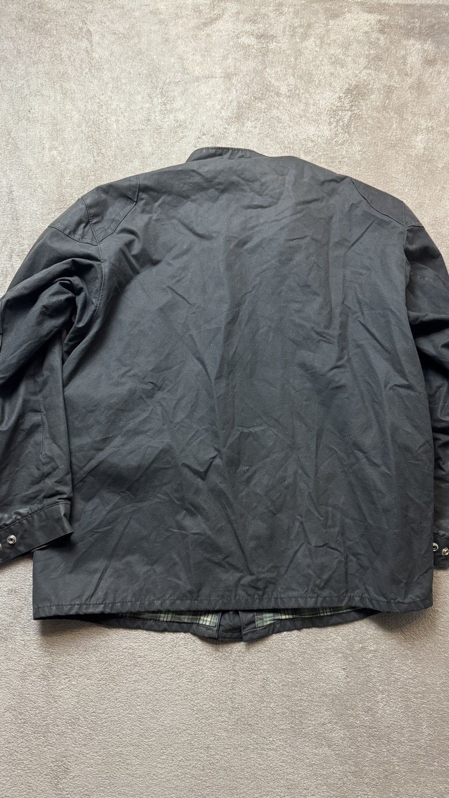 Barbour Vintage Border Waxed Style Coat Jacket hunting farm british Size US L / EU 52-54 / 3 - 6 Thumbnail