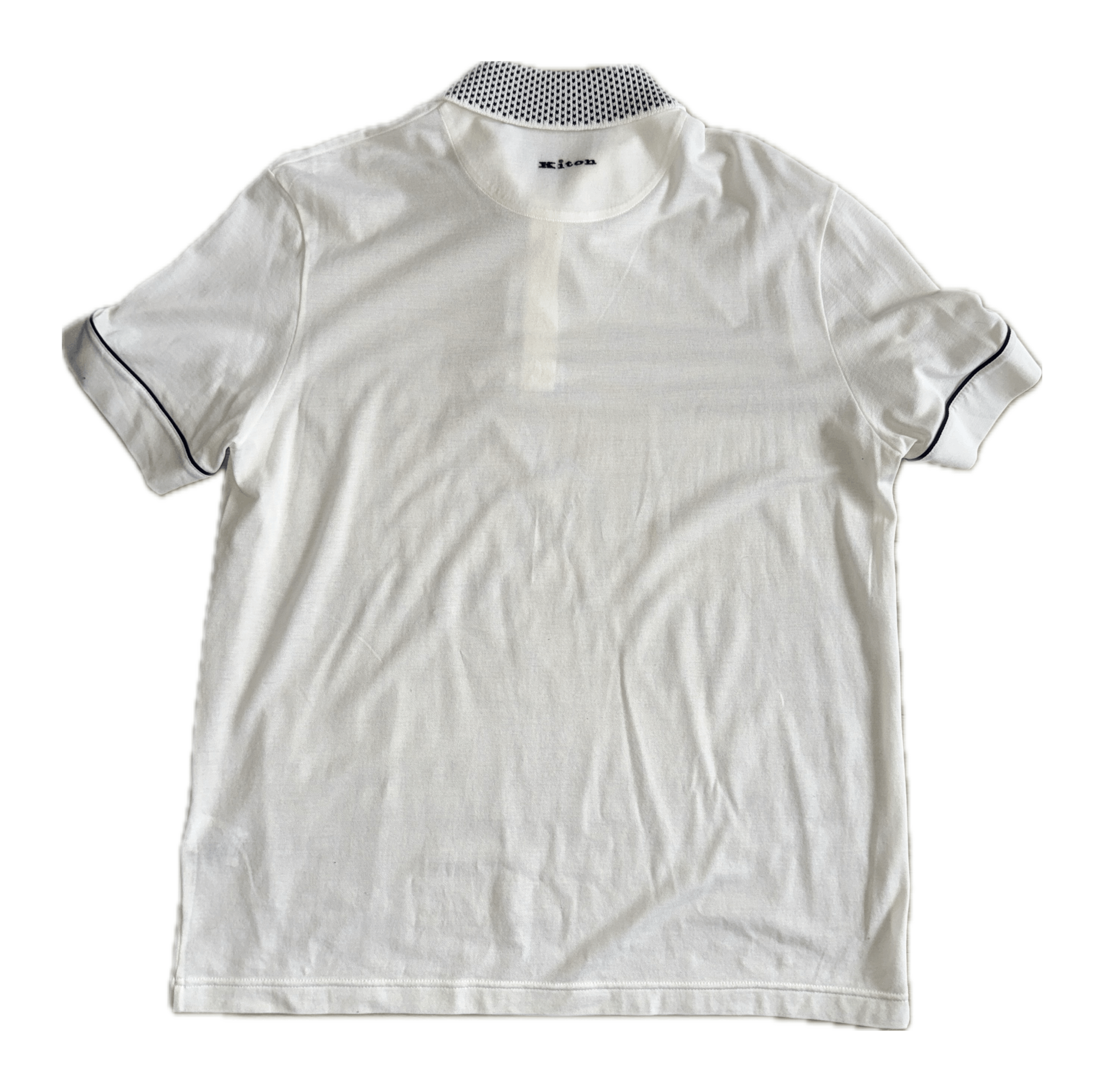 Kiton KITON - Contrast-Detailed Cotton Polo Shirt Size US XL / EU 56 / 4 - 2 Thumbnail