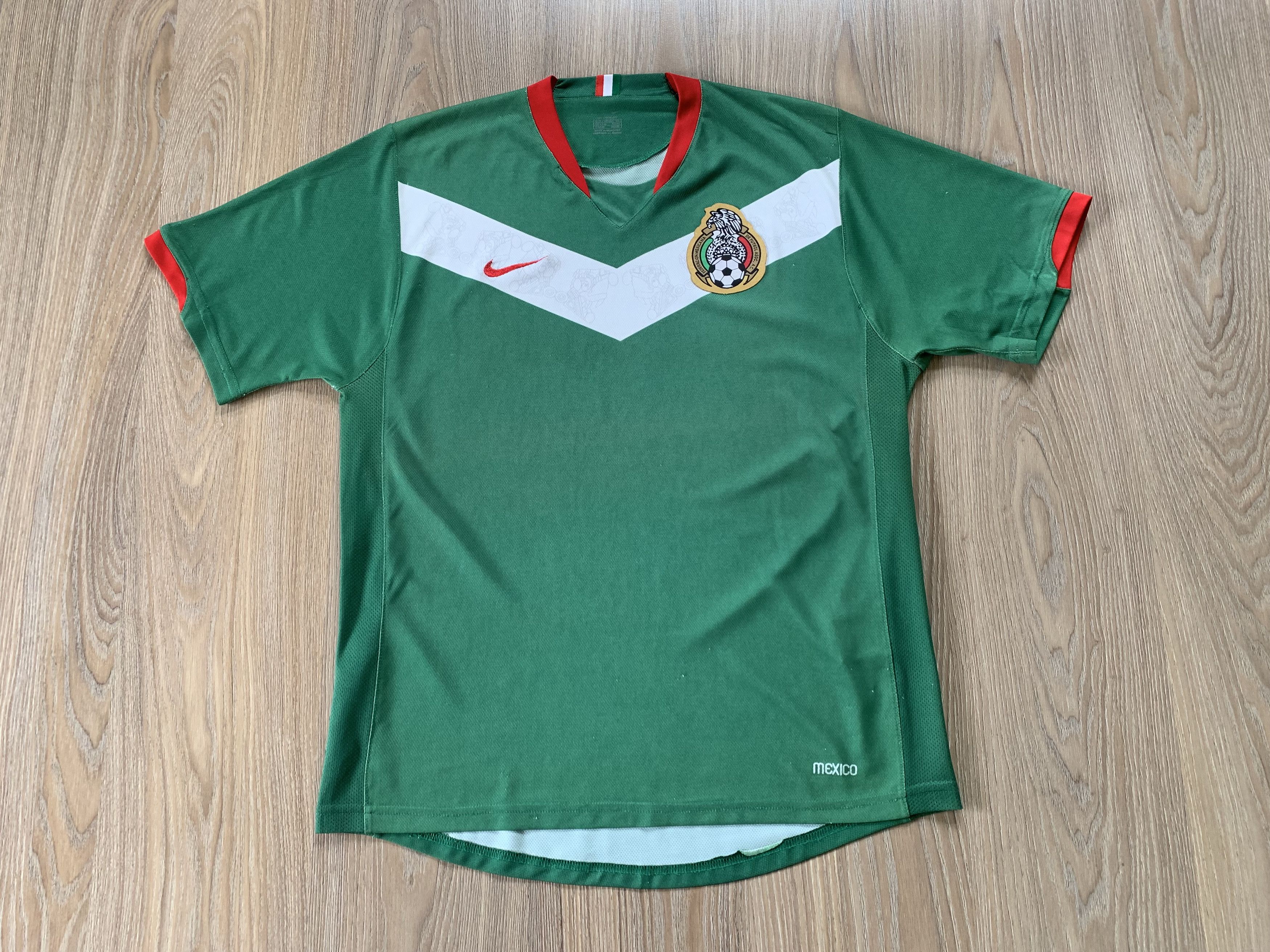 Vintage Vintage Nike Mexico World Cup Shirt Jersey 2006 Size US L / EU 52-54 / 3 - 3 Thumbnail