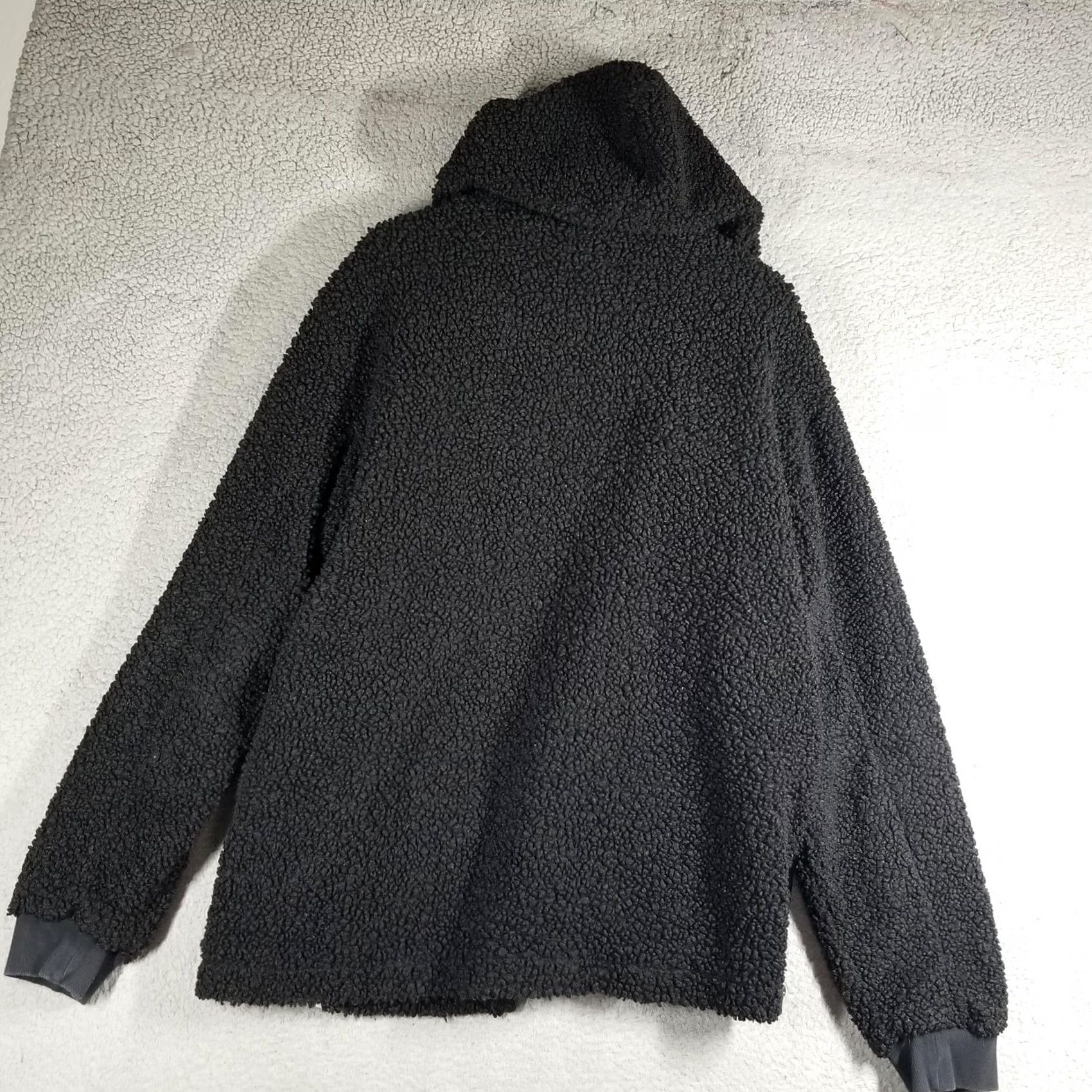 Adidas Adidas Jacket Mens XL Black Hooded Sherpa Fleece Pockets Full Zip Parka Logo Size US XL / EU 56 / 4 - 3 Thumbnail