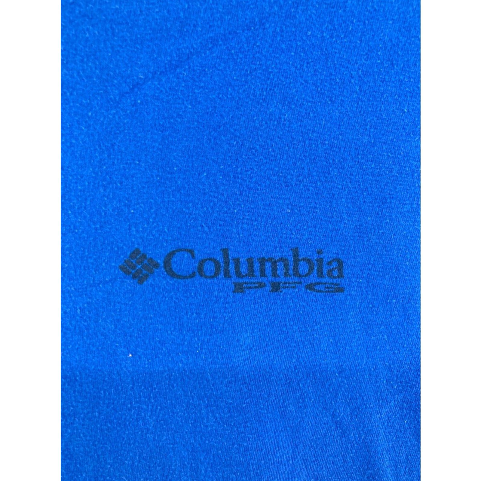 Vintage Columbia Mens M Blue PFG T Shirt Fishing Tee Lab Lake Outdoors XL Size US M / EU 48-50 / 2 - 4 Thumbnail