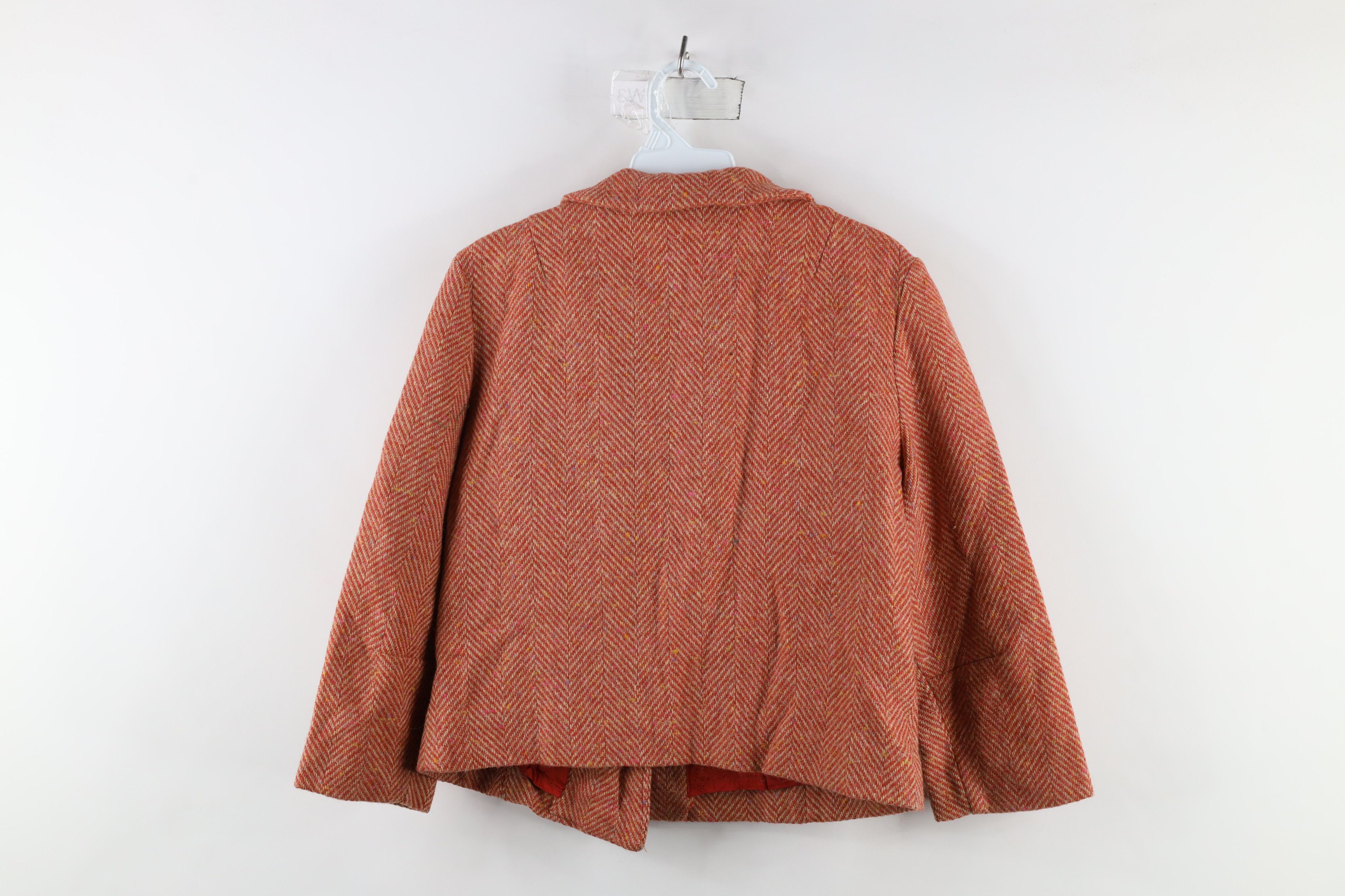 Vintage Vintage 50s Rockabilly Wool Herringbone Blazer Jacket Size S / US 4 / IT 40 - 7 Thumbnail