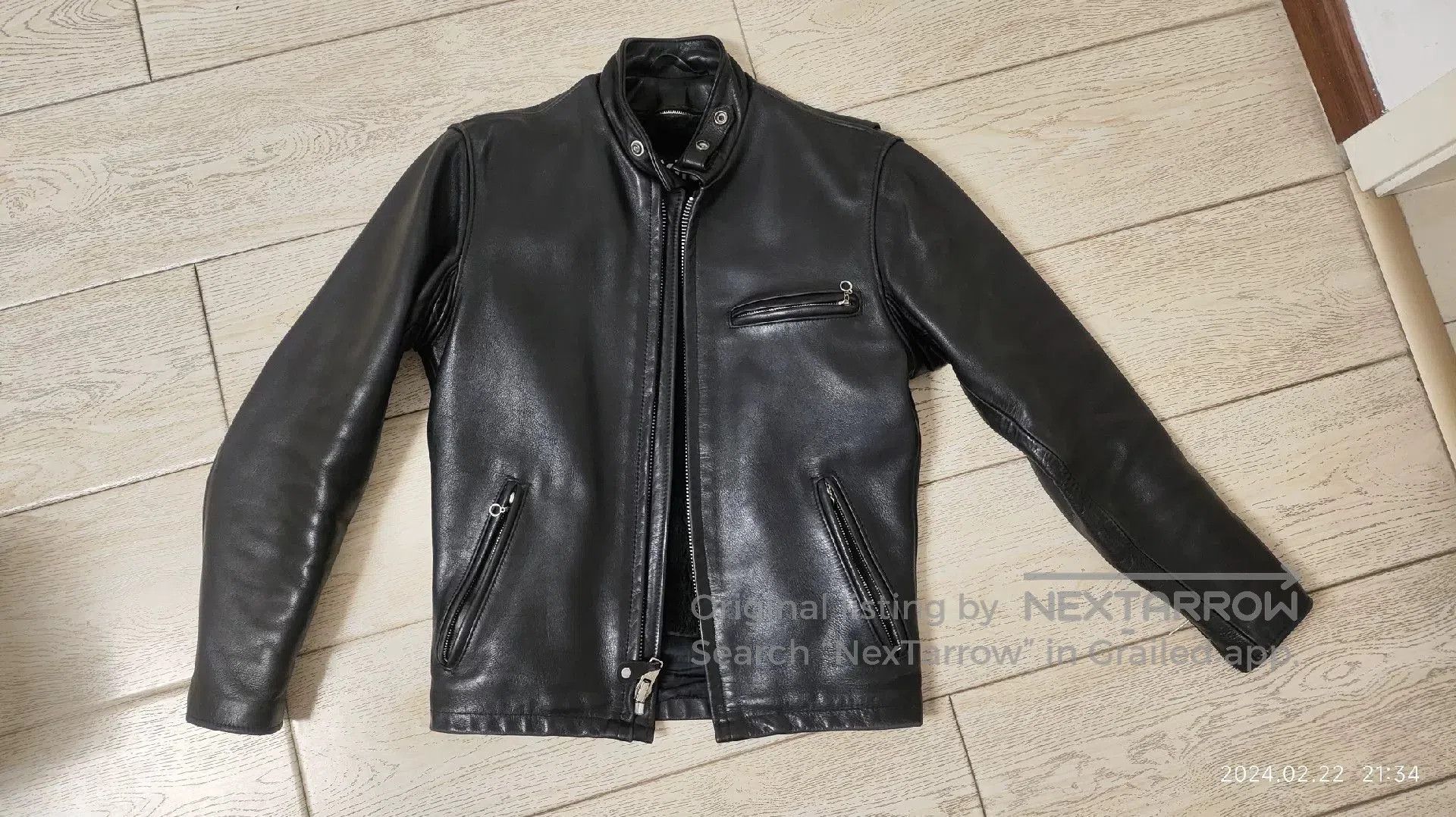 Schott Schott 641 Black Leather Jacket | Grailed