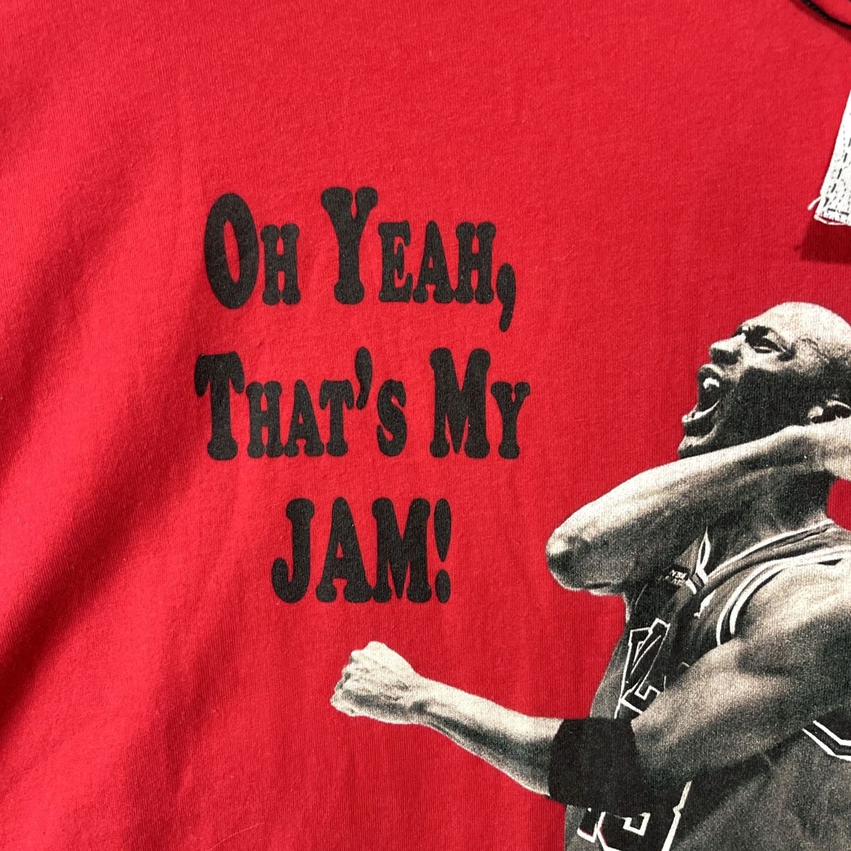 Vintage Canvas MJ ‘Oh Yeah, That’s My Jam!’ Graphic T-shirt Adult L Red Cotton Logo Crew Neck Short Sleeve Men Shirt Graphic Tee 90s Size US L / EU 52-54 / 3 - 7 Thumbnail