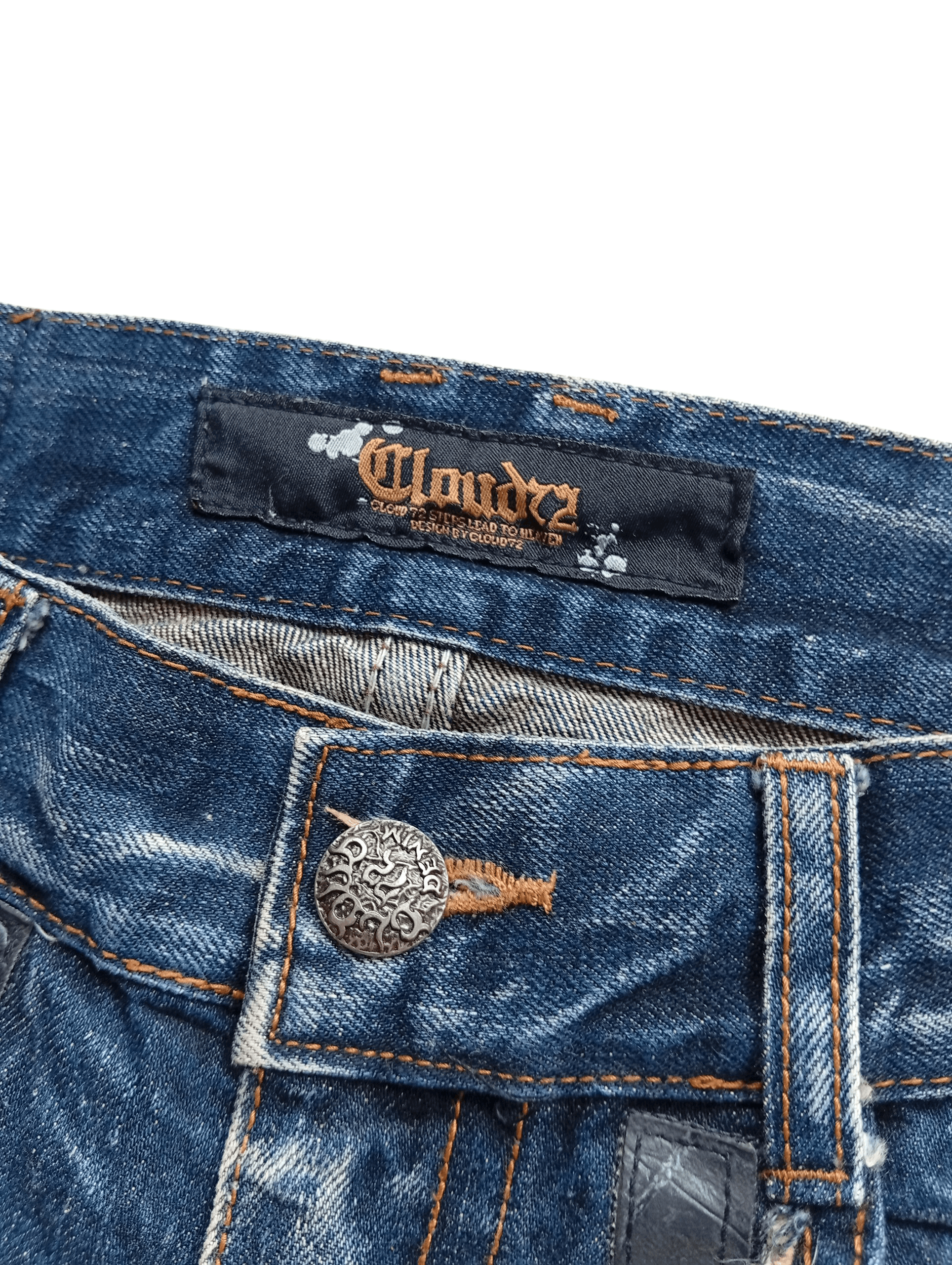 Japanese Brand Cloud72 crossfaith studded denim Size US 32 / EU 48 - 6 Thumbnail
