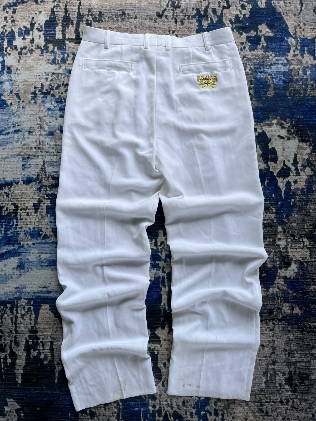 Designer × MCM Vintage MCM Pocket Logo Relaxed Pants (Office boy) Size US 32 / EU 48 - 1 Thumbnail