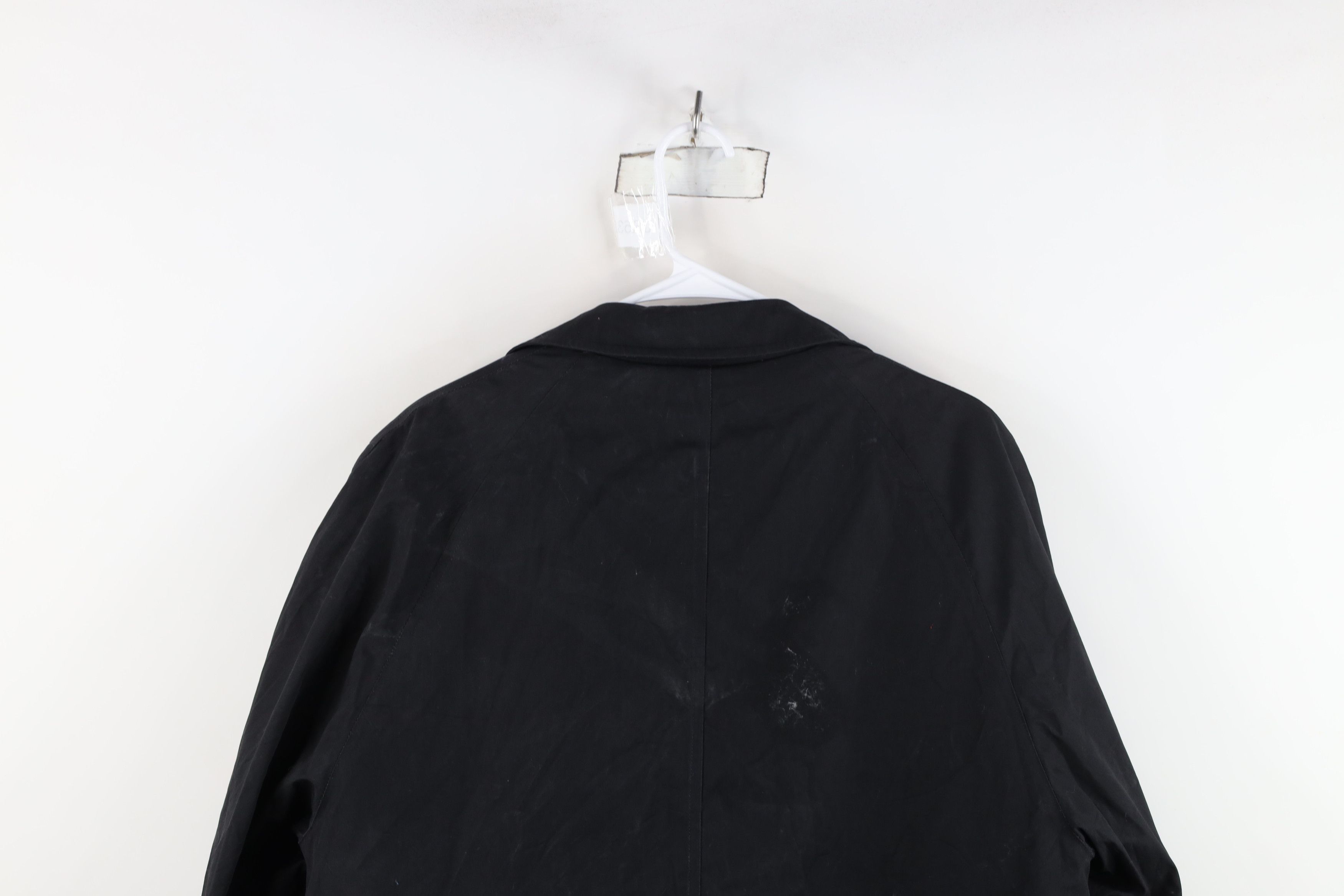 Vintage Vintage 70s Streetwear Mohair Lined Trench Coat Black USA Size US XL / EU 56 / 4 - 16 Thumbnail