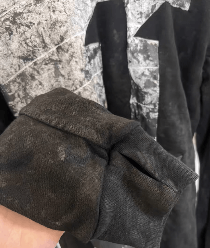 11 By Boris Bidjan Saberi 11by BBS Faded Patchwork Pullover K35 Size US L / EU 52-54 / 3 - 5 Thumbnail