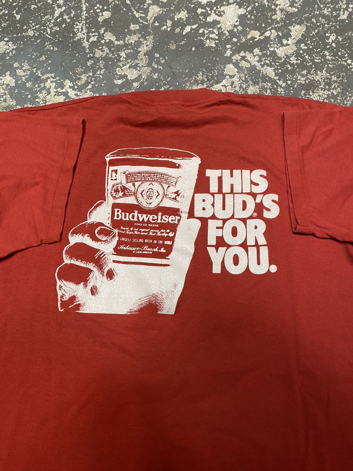 Budweiser × Vintage Vintage Budweiser Bud Beer Teddys Tournament 80s Tshirt Size US XL / EU 56 / 4 - 3 Thumbnail