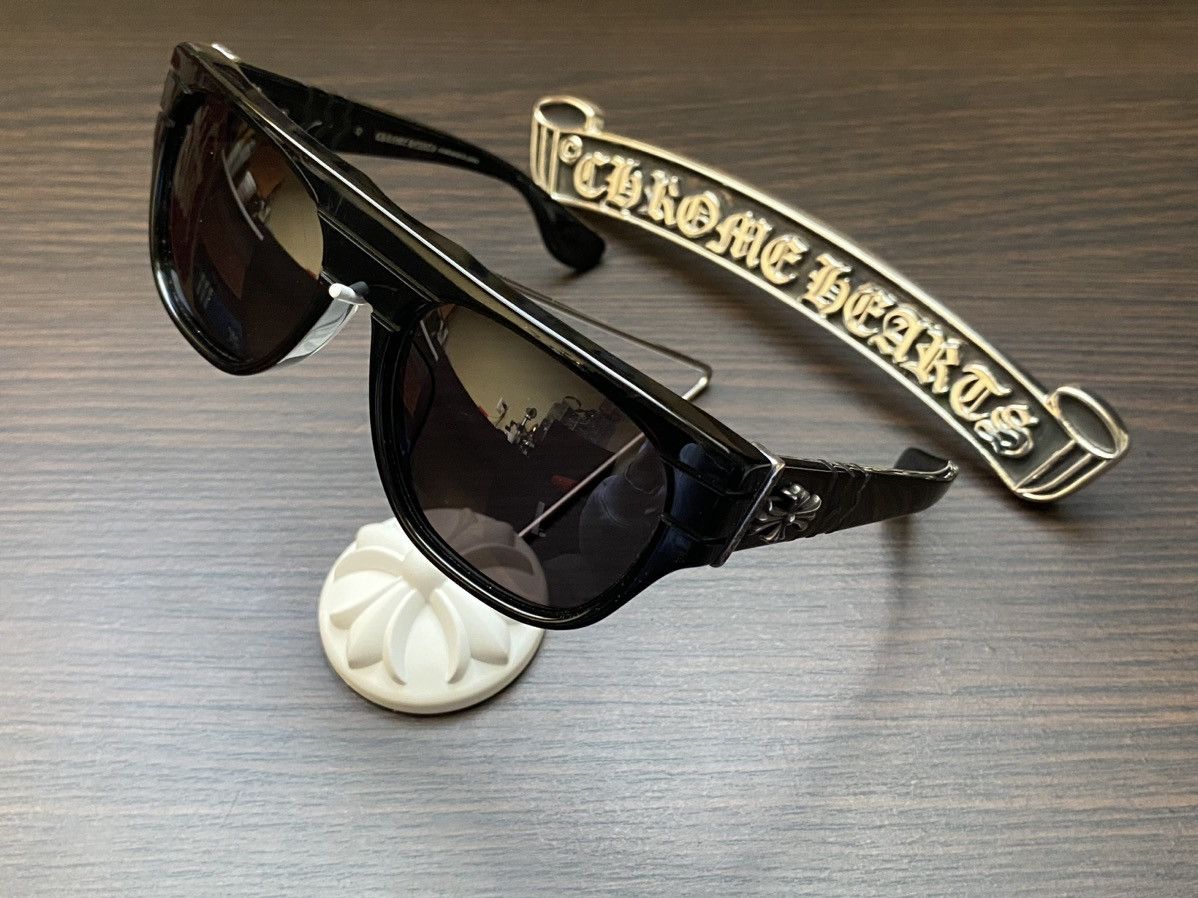 Chrome hearts probasshole antique discount gold tokyo tortoise plastic sunglasses