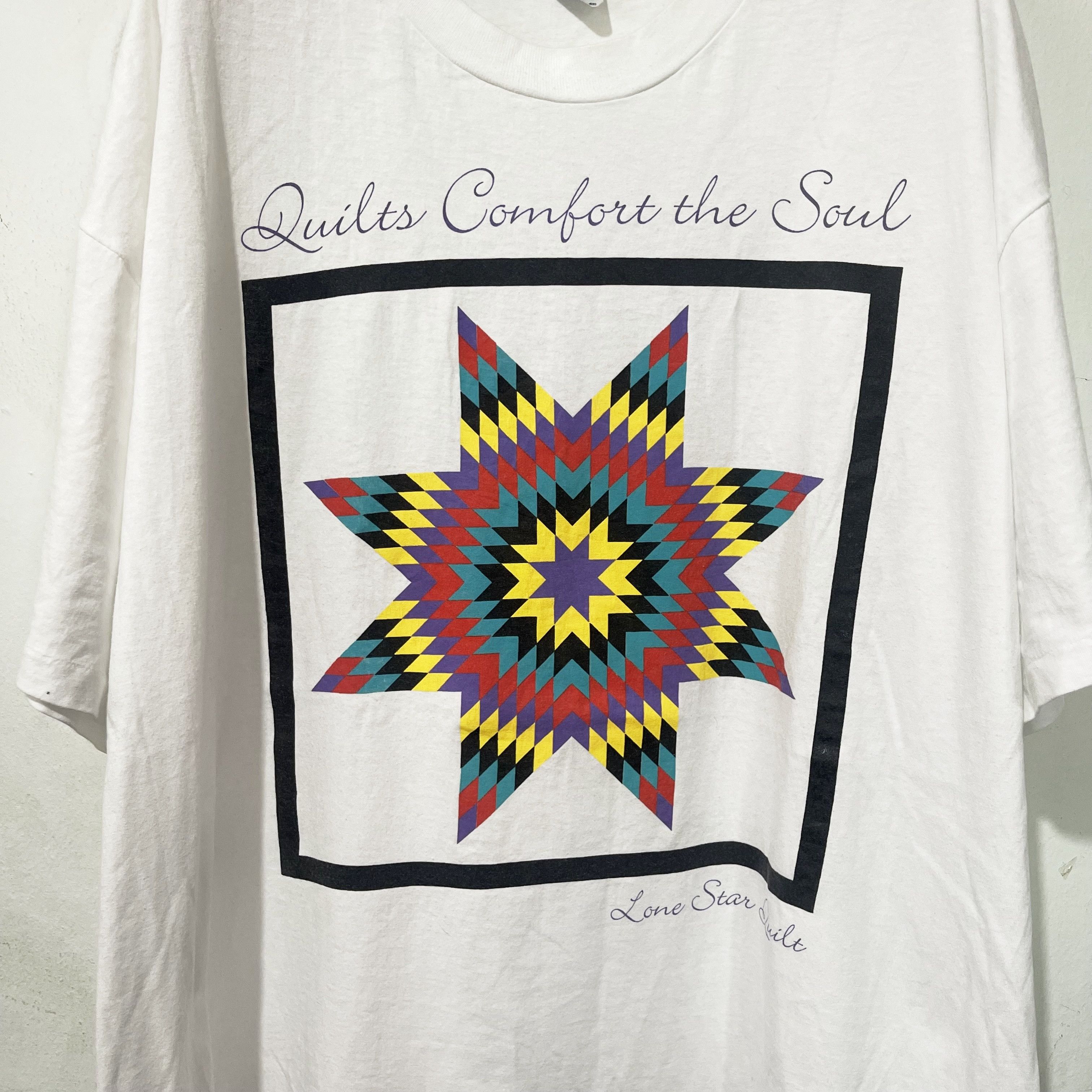 Vintage Vintage 90s Lone Star Quilts Quilts Comfort the Soul Shirt Size US XXL / EU 58 / 5 - 2 Thumbnail